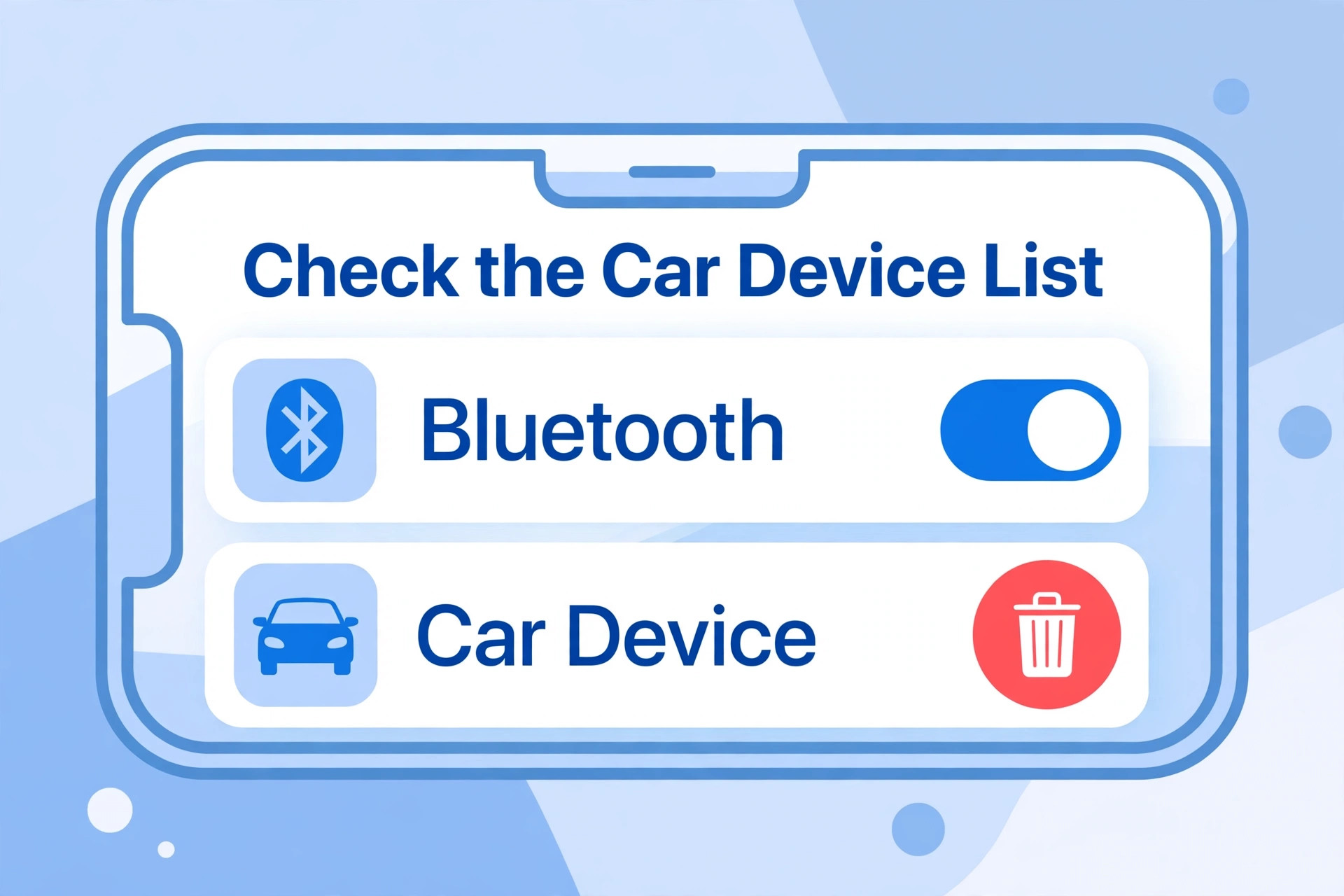 iPhone car Bluetooth visual tied to the Errors Worth Avoiding section of this guide