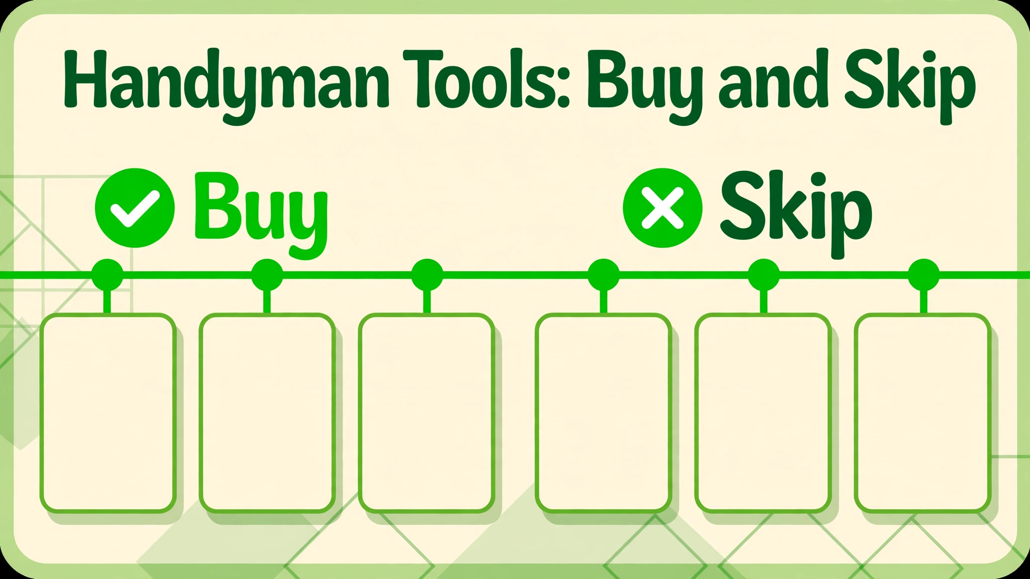 software shortlist comparison visual for a handyman business