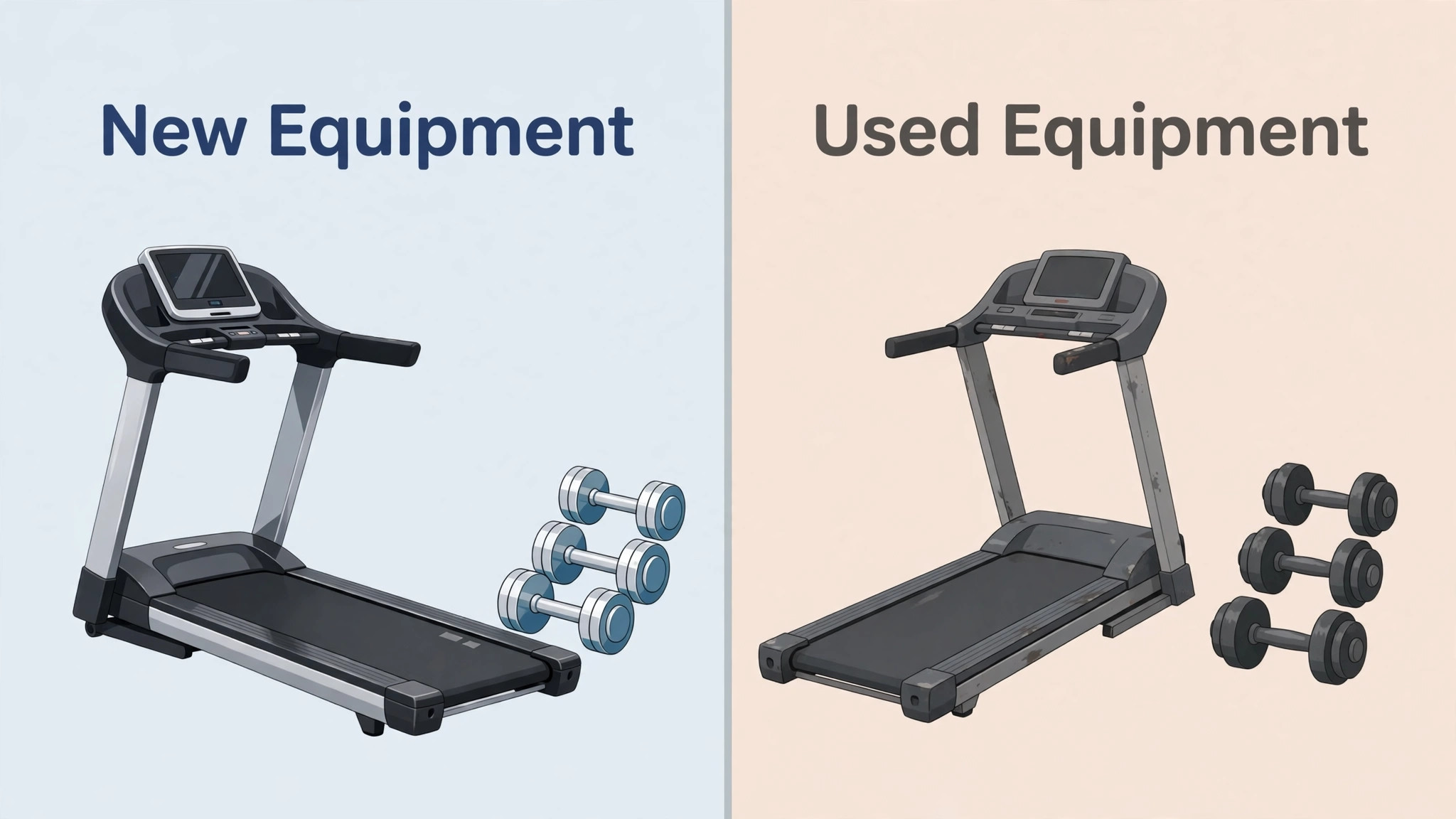 New versus used gym equipment comparison
