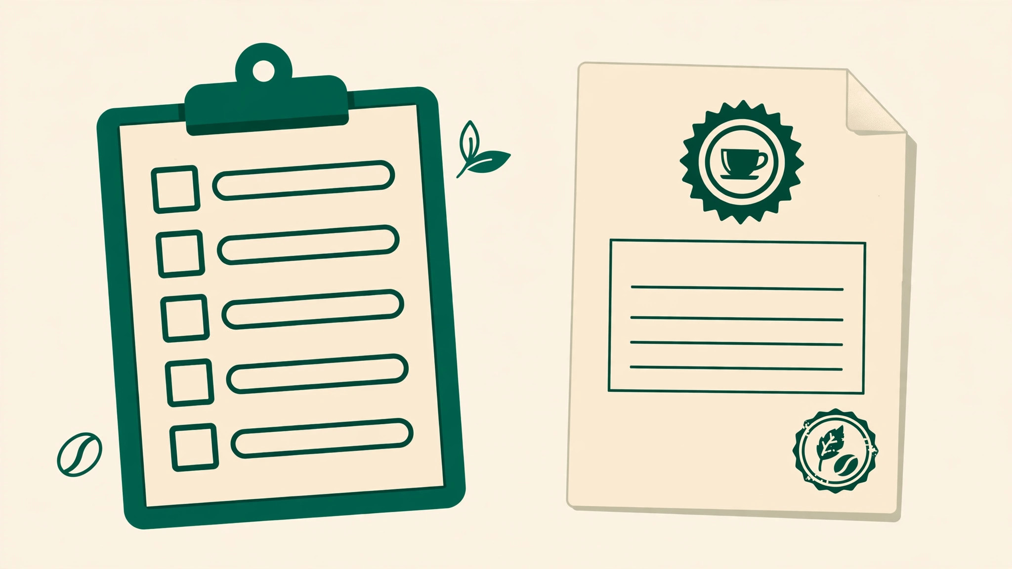 Coffee shop permit checklist