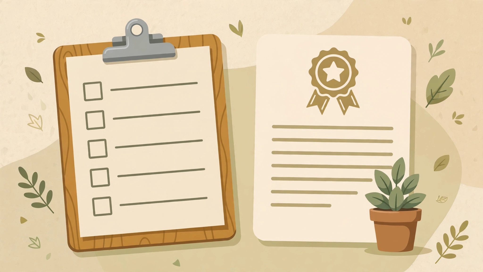 Landscaping licence checklist