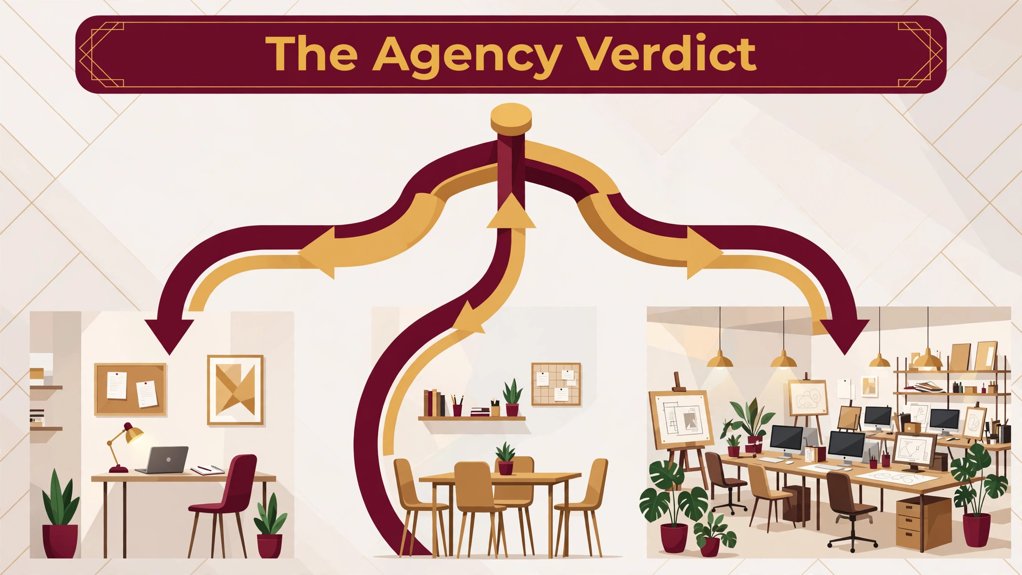 decision visual: The Verdict for Marketing Agencies
