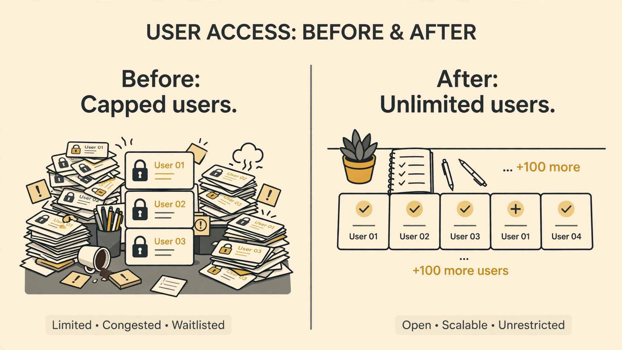 Xero before/after visual for monthly pricing