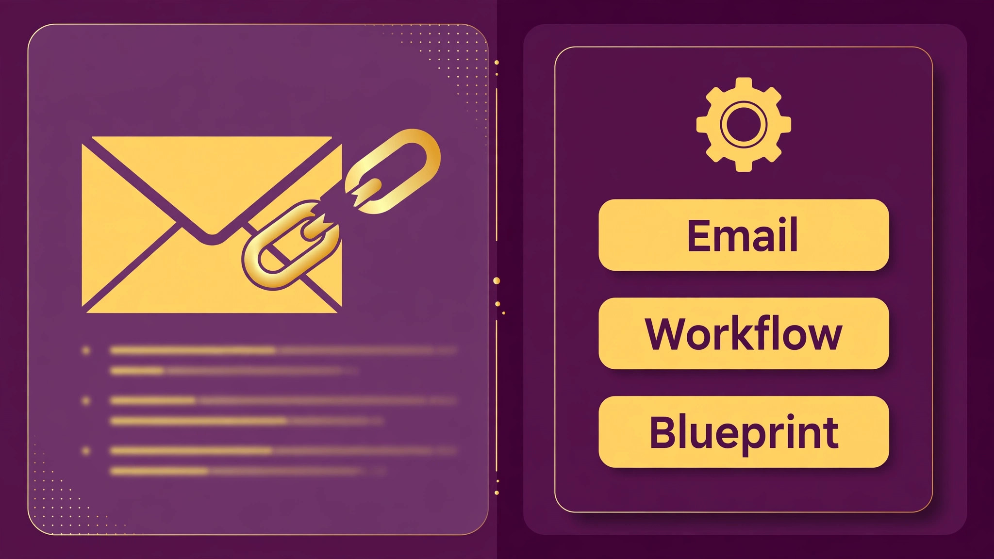 annotated visual for broken email history and rebuilt workflows.