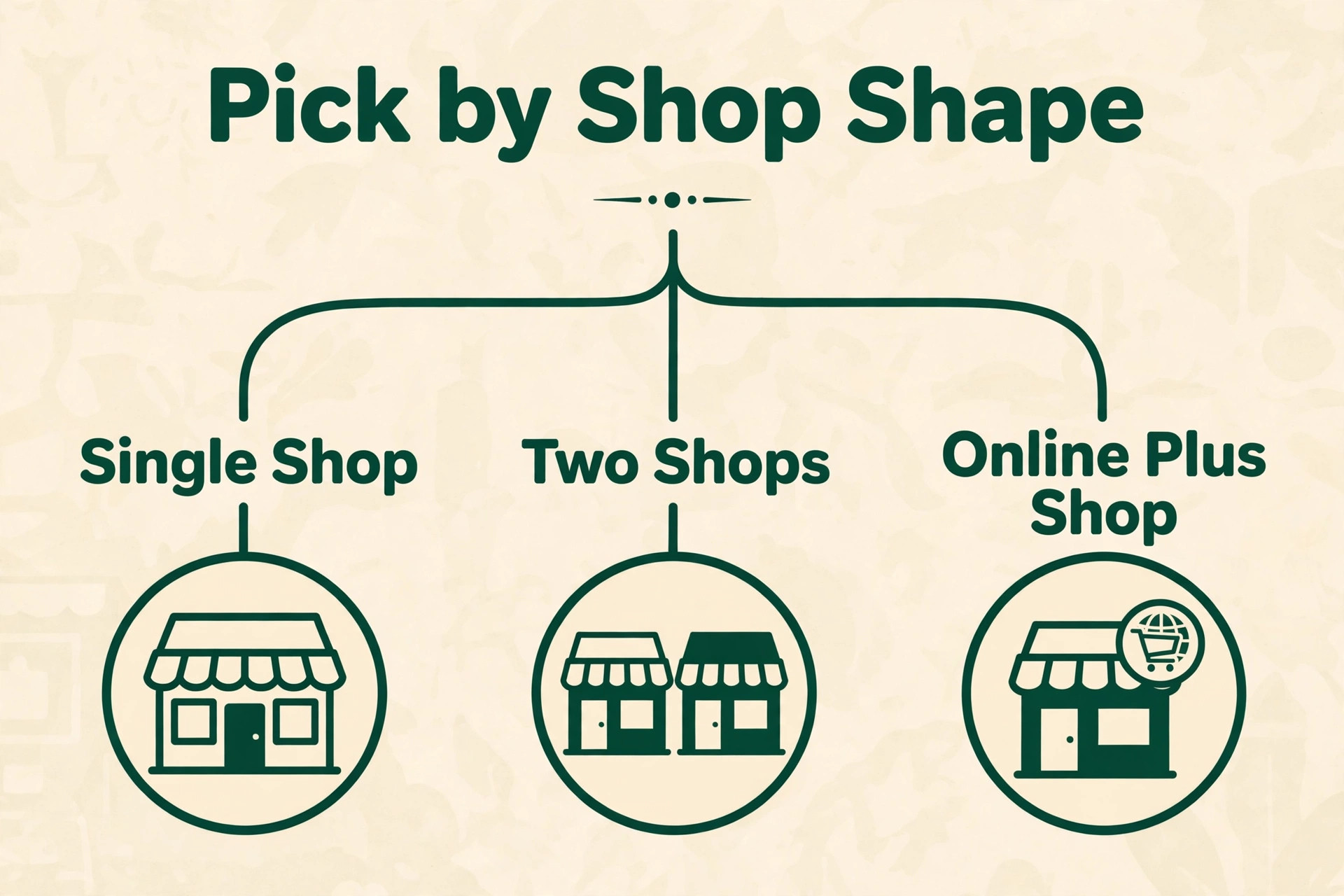 decision visual matching retailer shop shape to the best inventory pick.