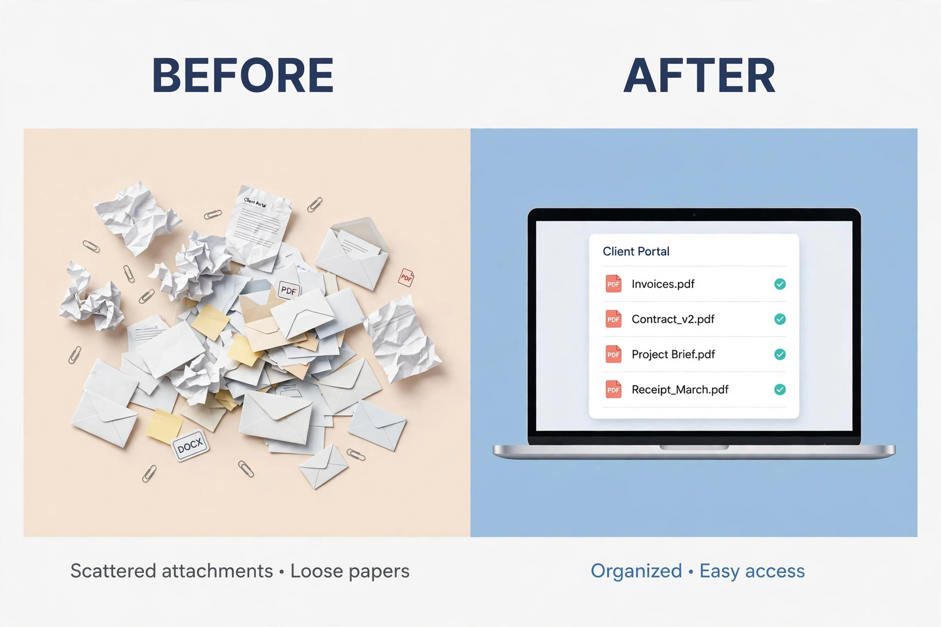 Before and after document collection