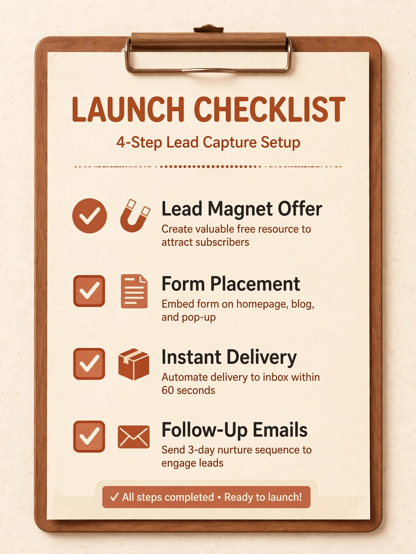 Lead magnet checklist graphic for coaches