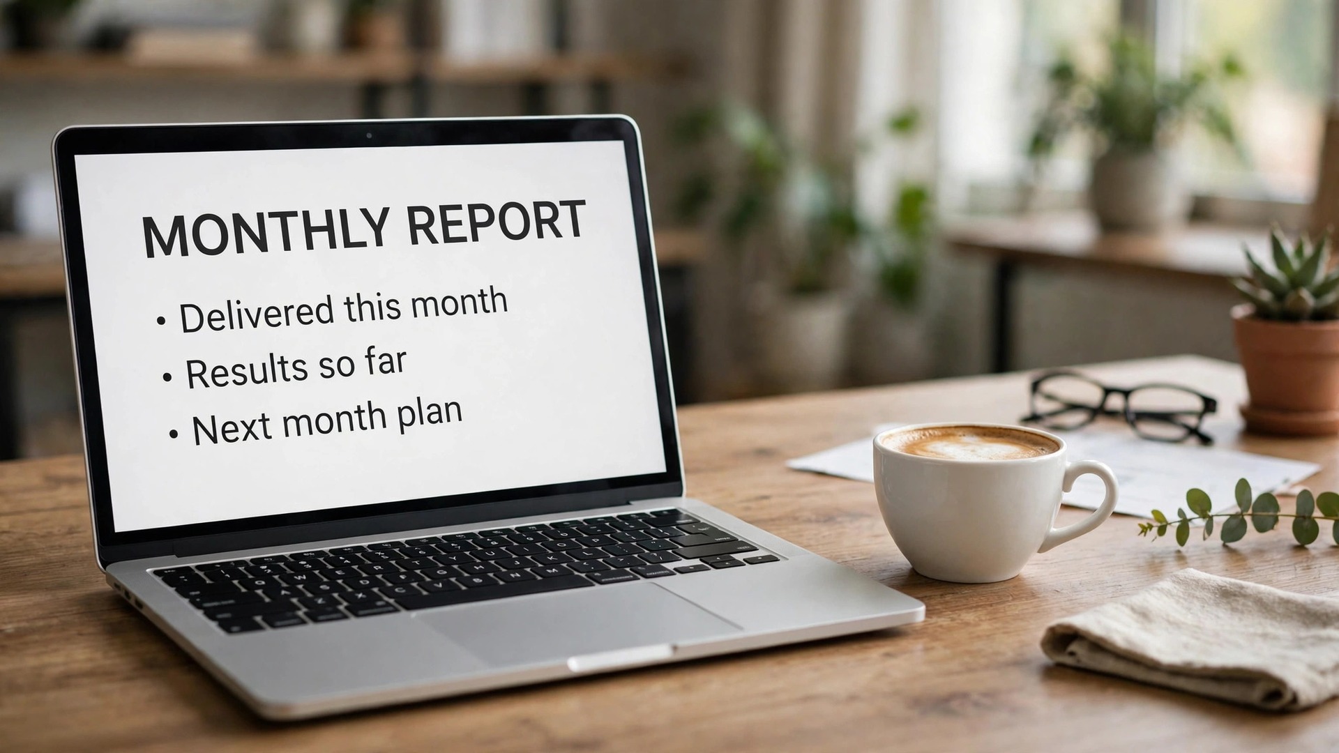 Deliverables report mockup
