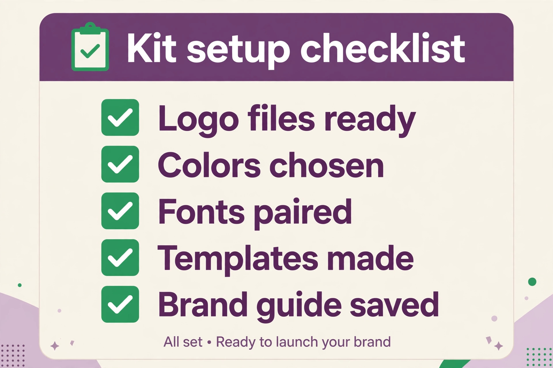 Best AI Brand Kit Generators checklist guide image