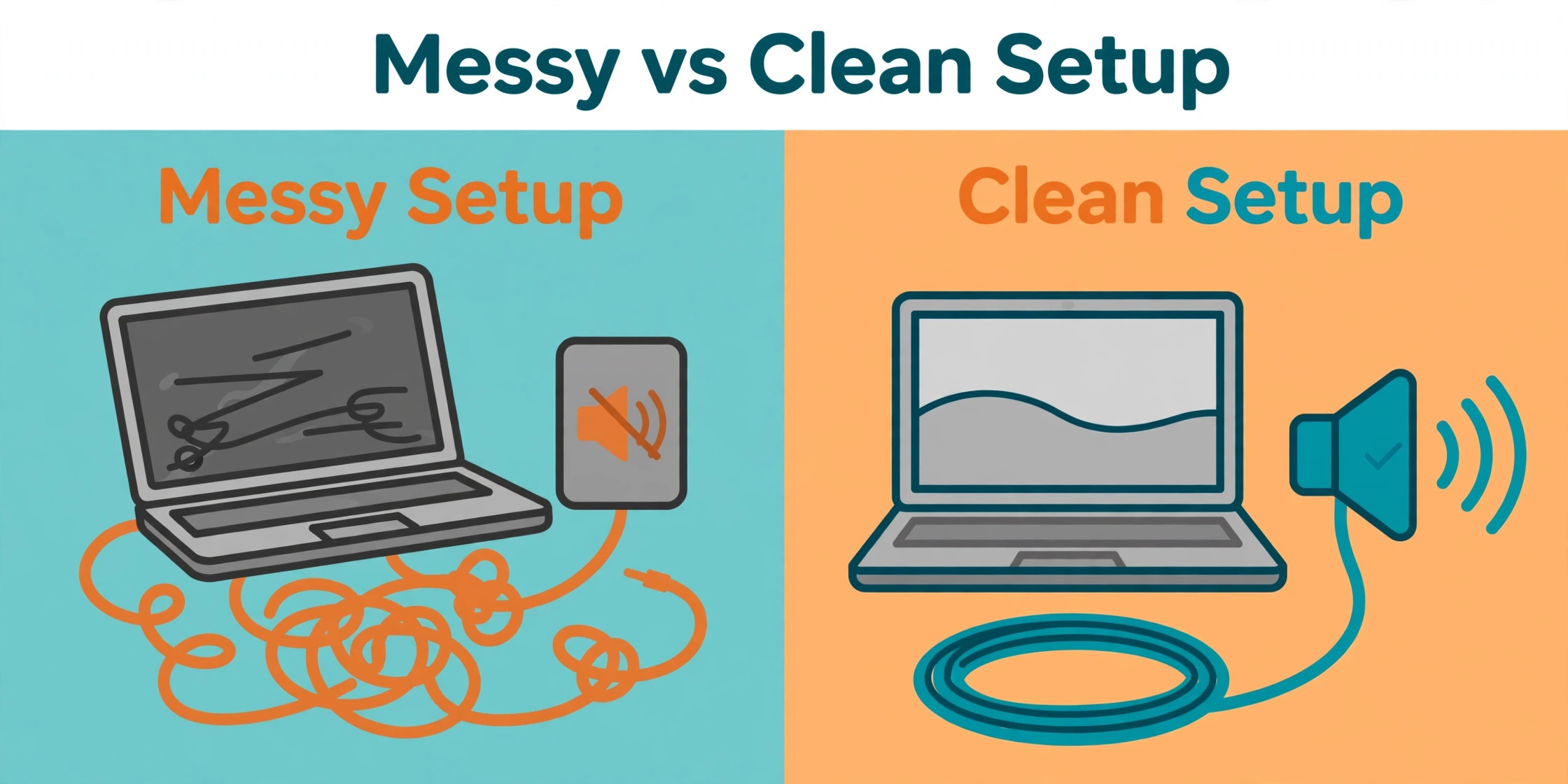 Windows laptop speakers visual tied to the When to Stop and Get Help section of this guide