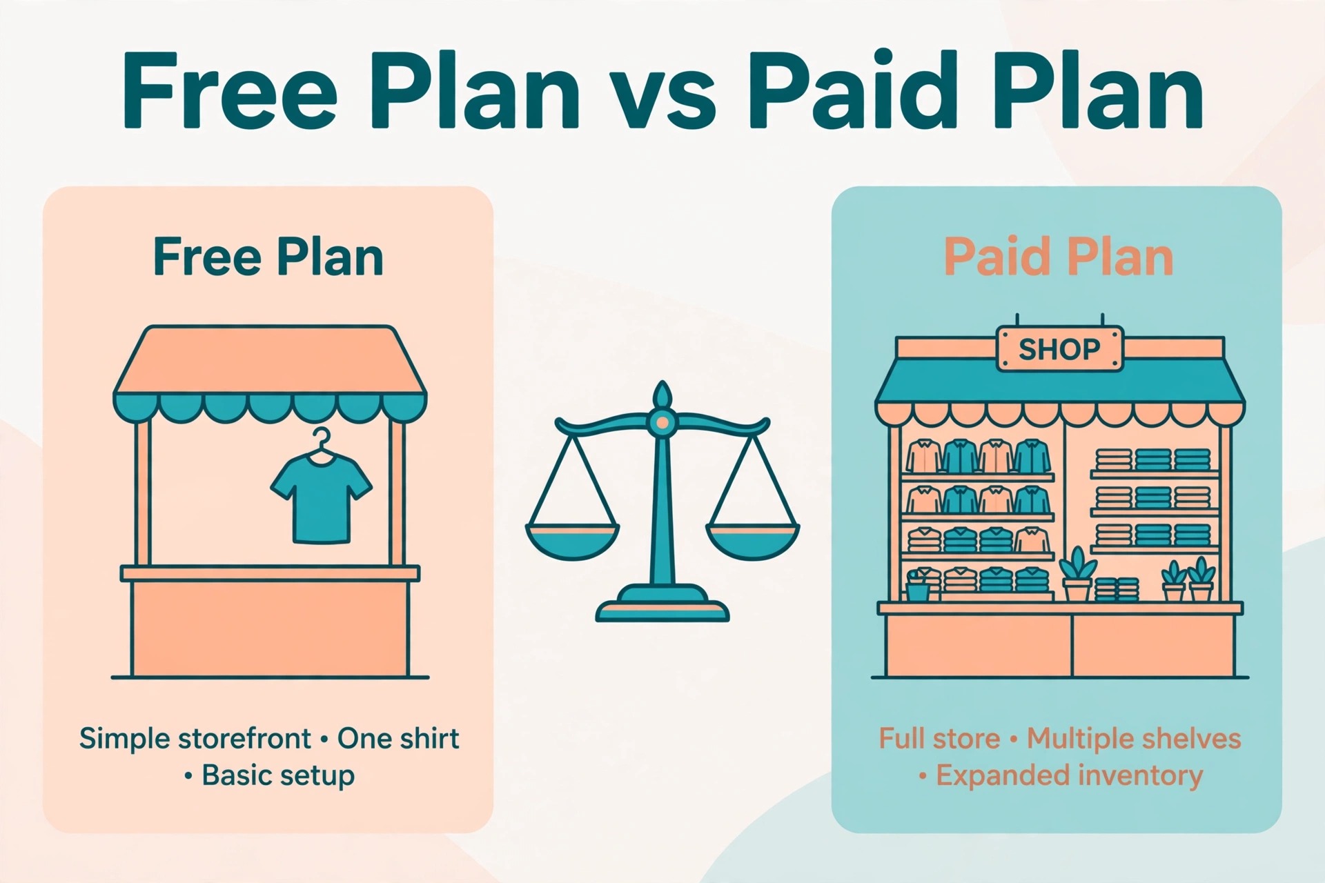 print on demand store monthly cost visual tied to the A Sensible Launch Budget section of this guide