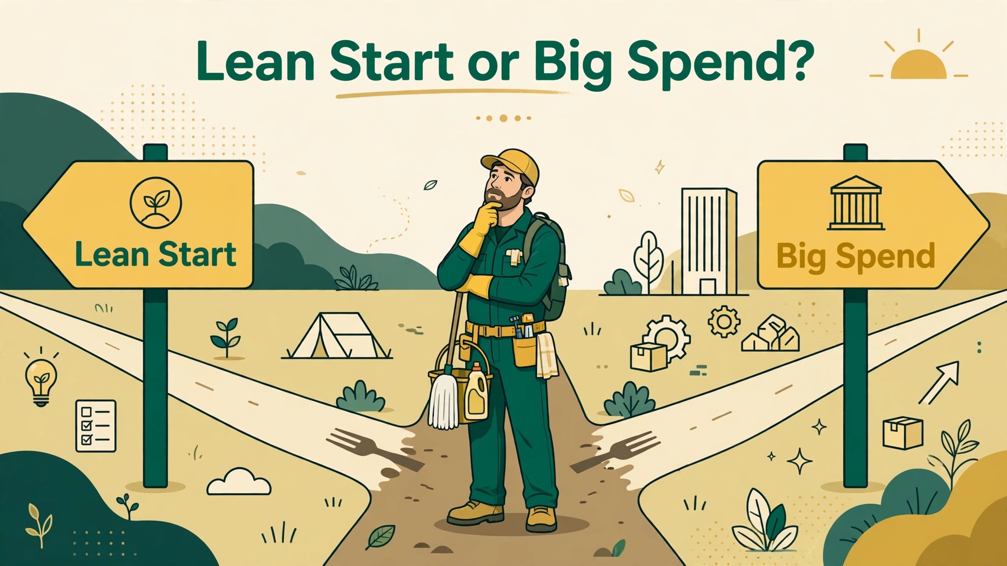 cleaning business startup cost visual tied to the Pricing That Pays the Startup Back section of this guide