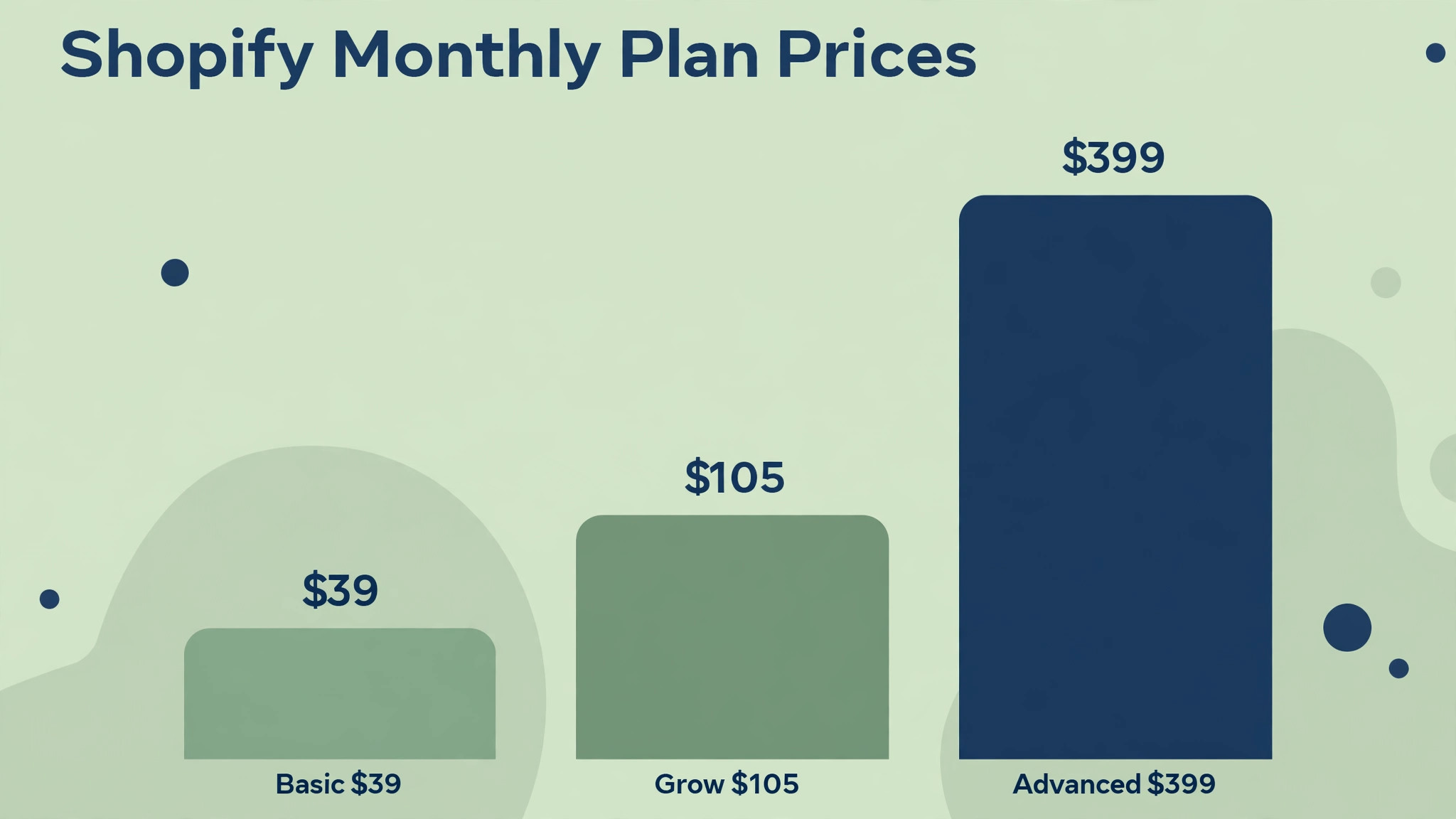 Bar chart comparing monthly platform costs and card fees for a small pet store