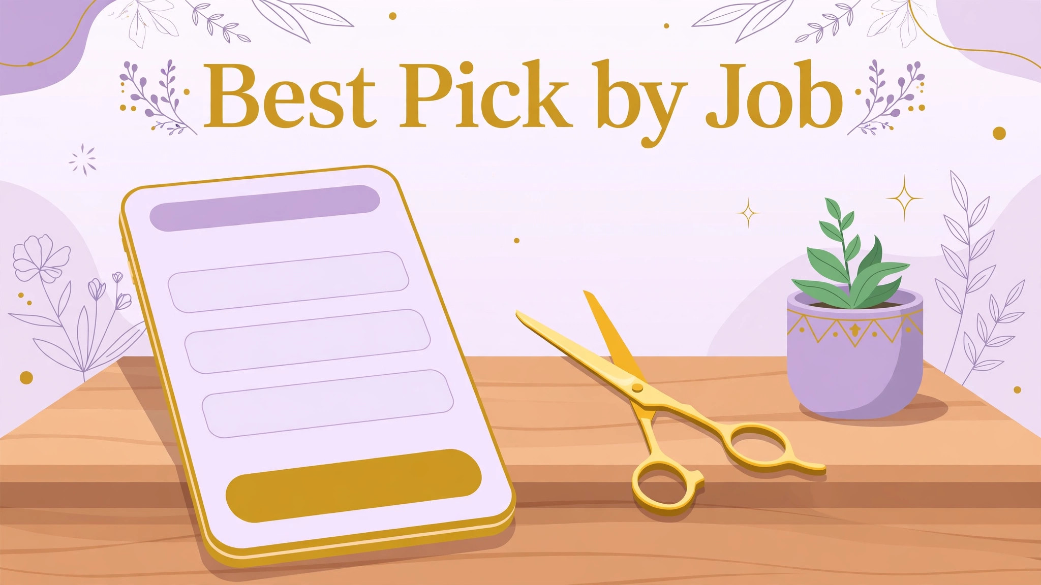 mockup visual: Best Pick by Job