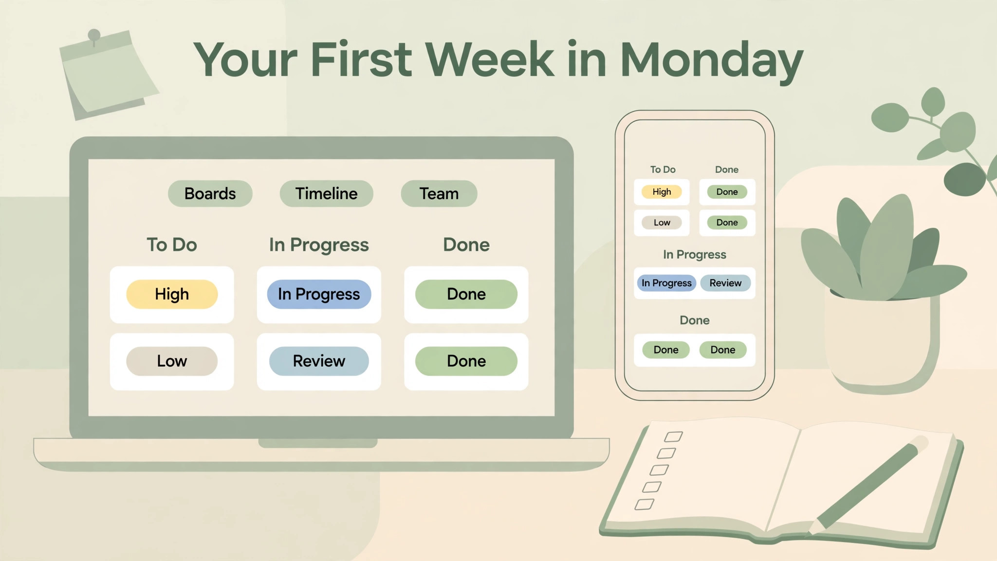 Monday mockup visual for monthly pricing