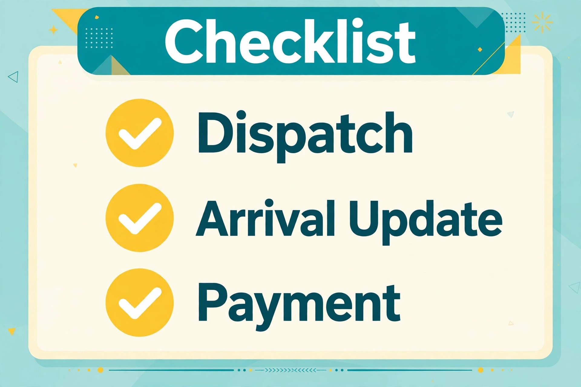 emergency call checklist graphic