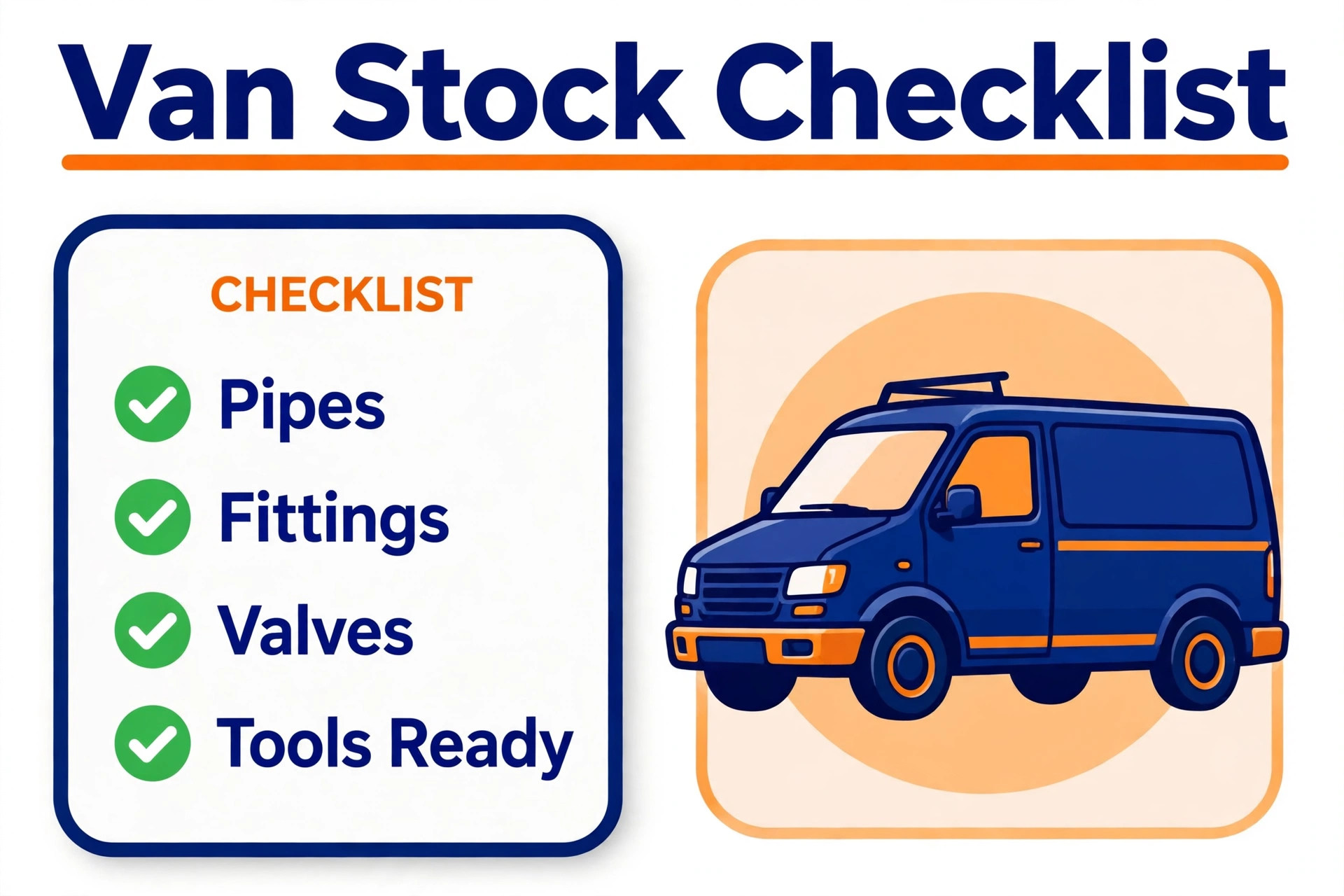 Van stock checklist graphic