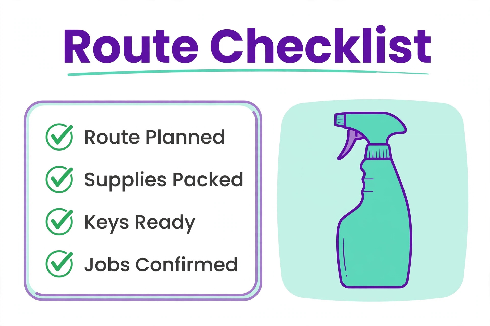 Route checklist graphic