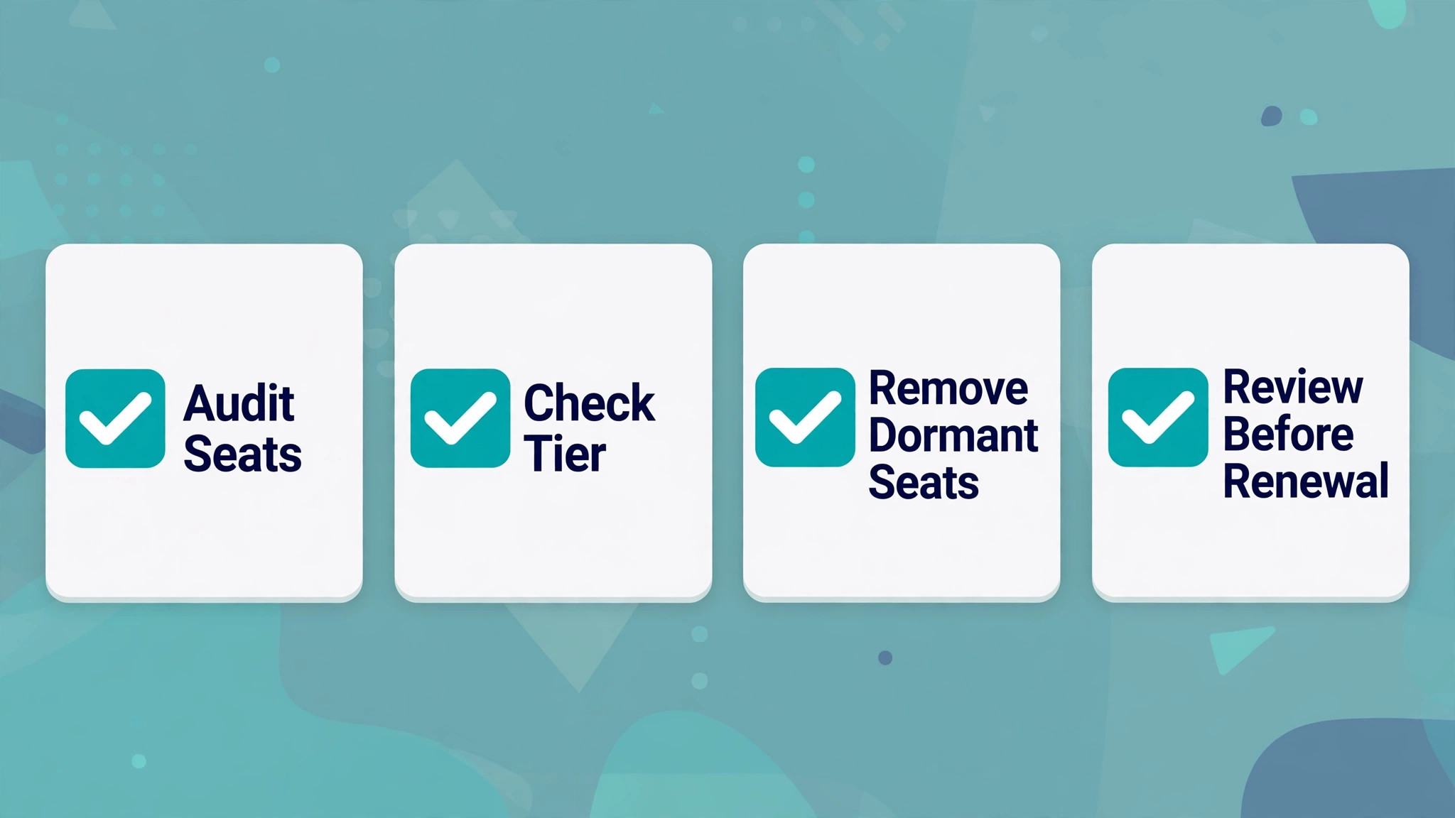 checklist graphic for PandaDoc cost controls