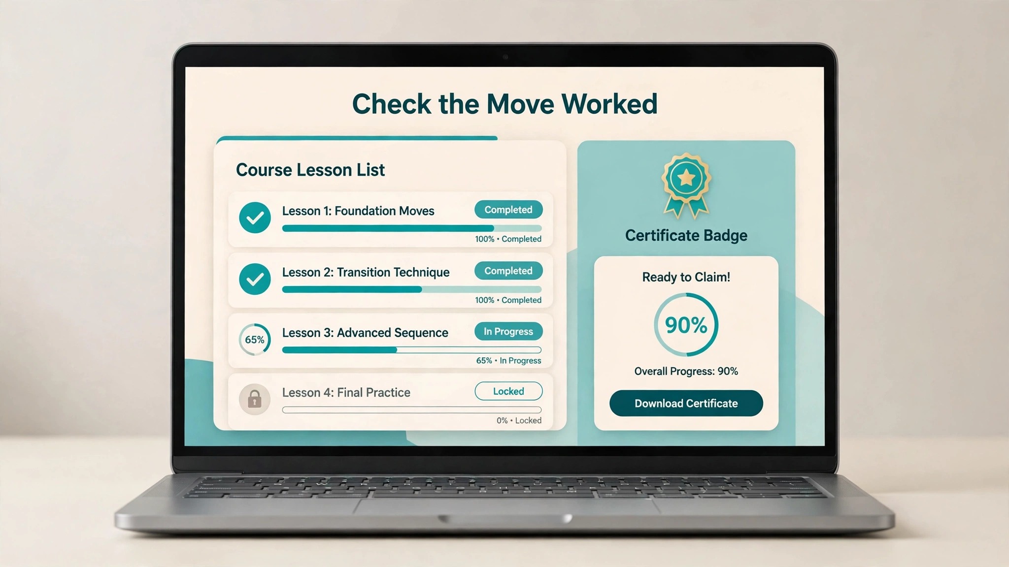 Teachable to Thinkific mockup visual for a course creators