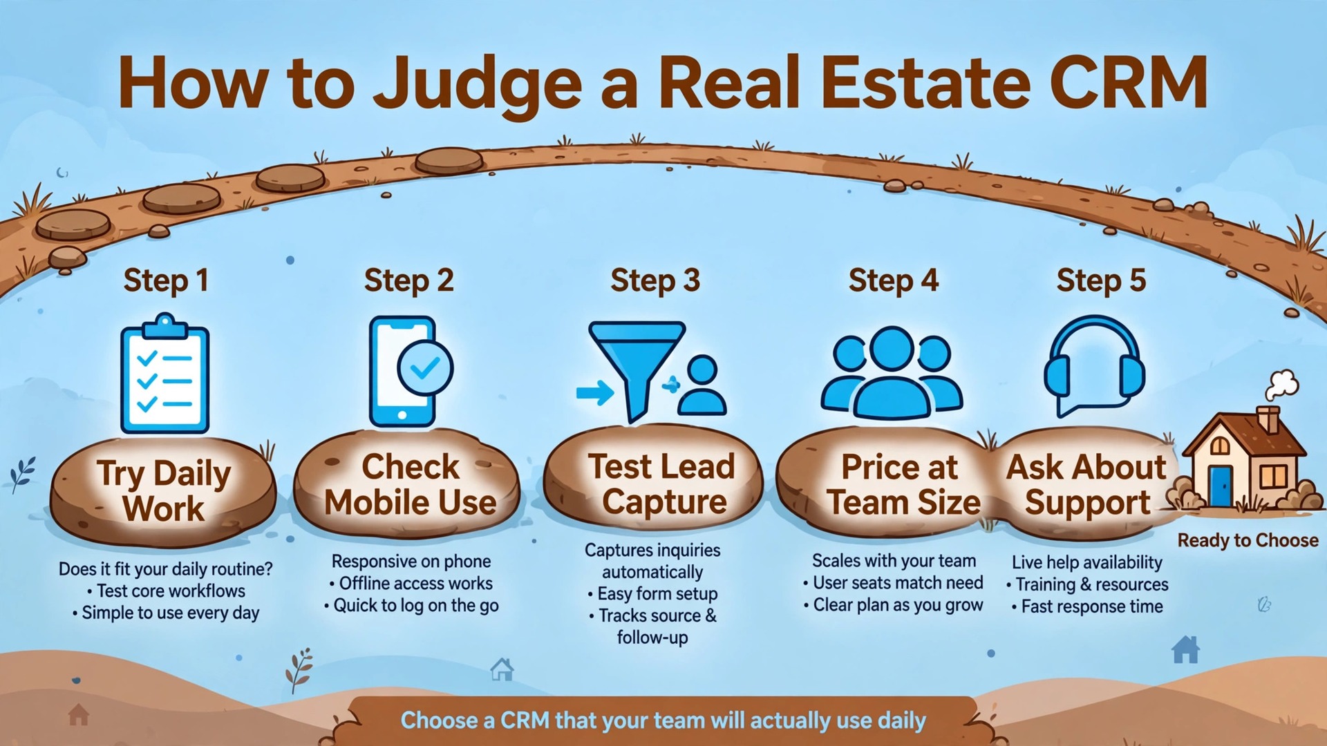 workflow visual: How to Judge a Real Estate CRM