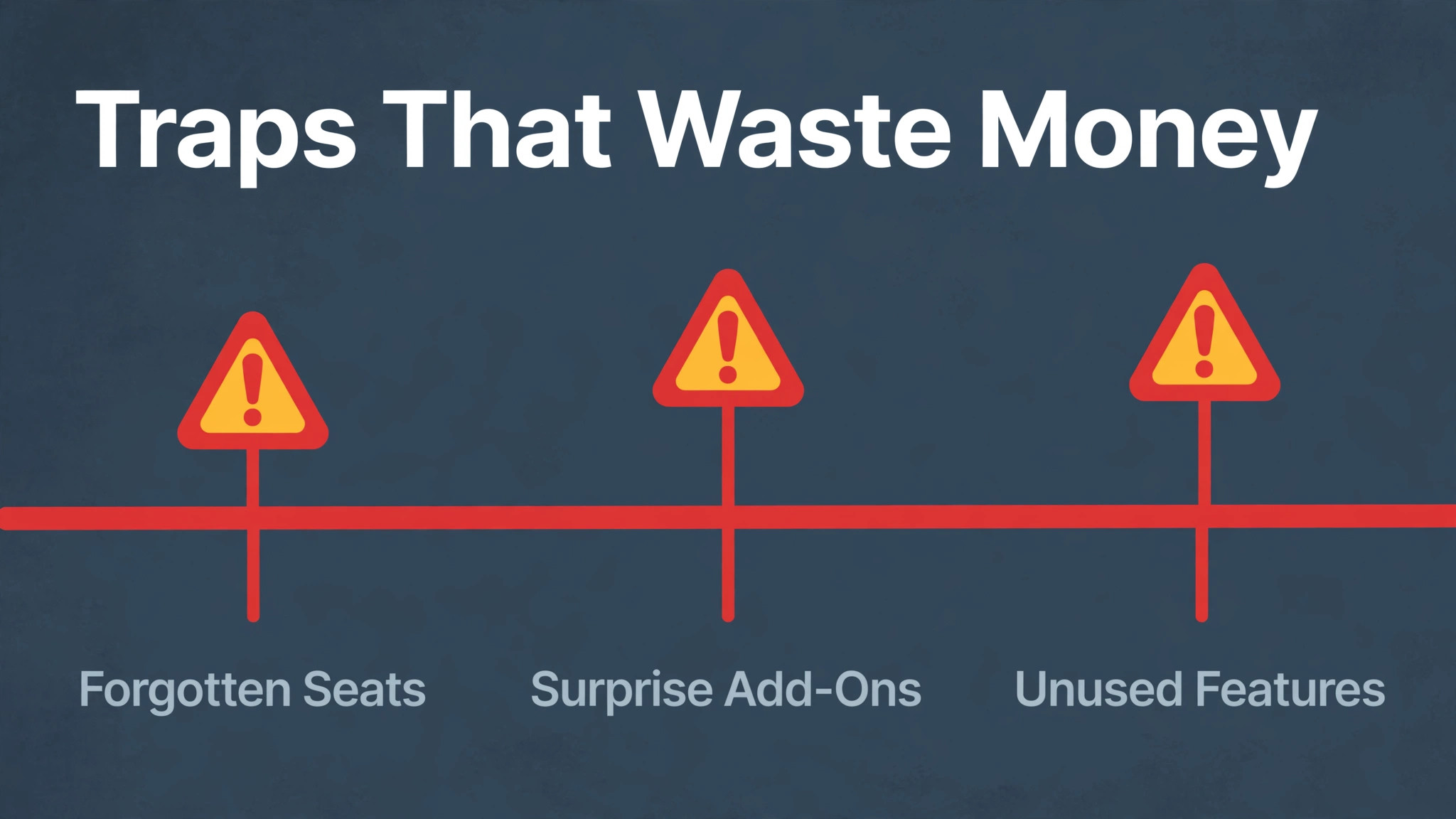 timeline visual: Traps That Waste Money