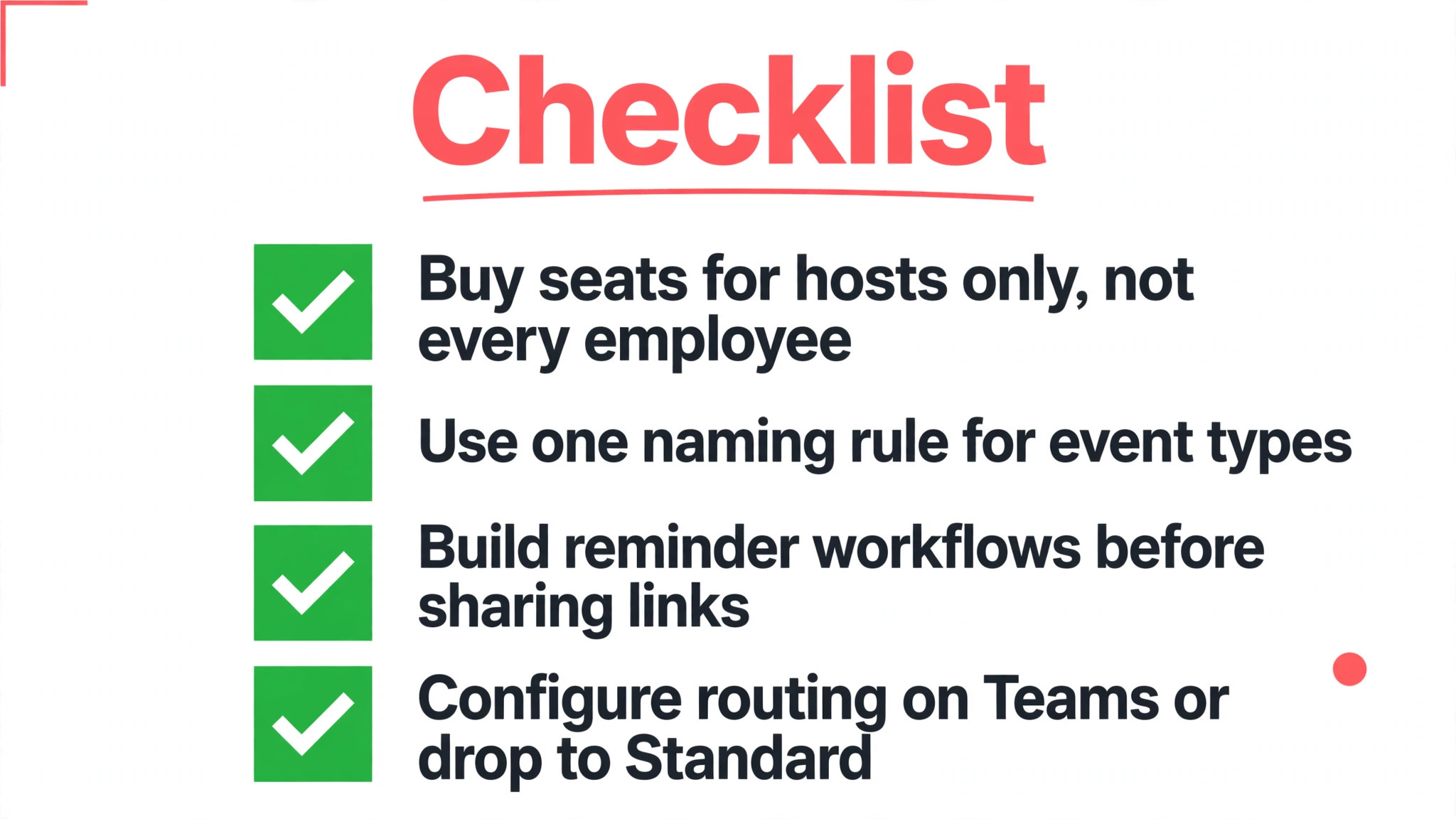 checklist visual: Booking Mistakes That Waste Seats
