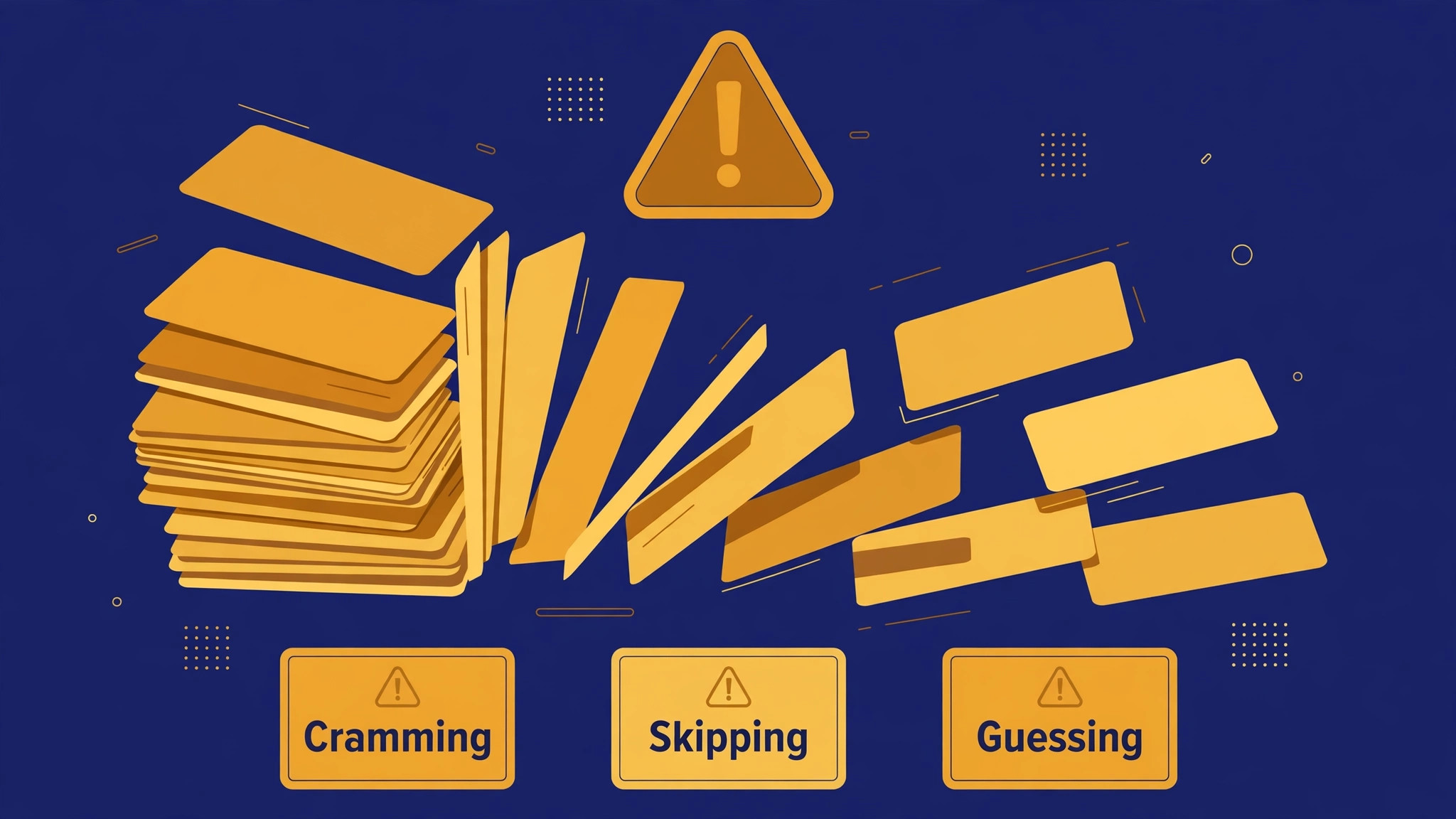History revision mistakes flagged as cramming, skipping and guessing