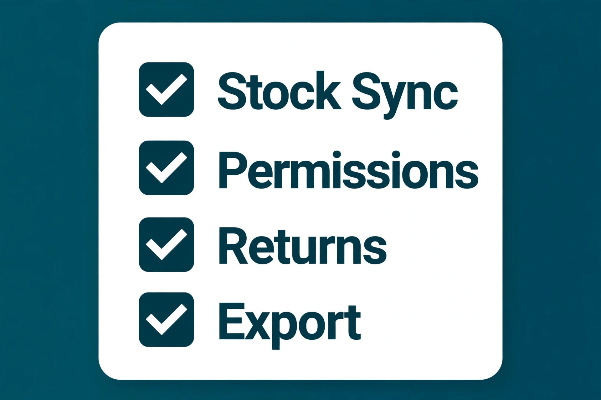 Retail POS checklist graphic