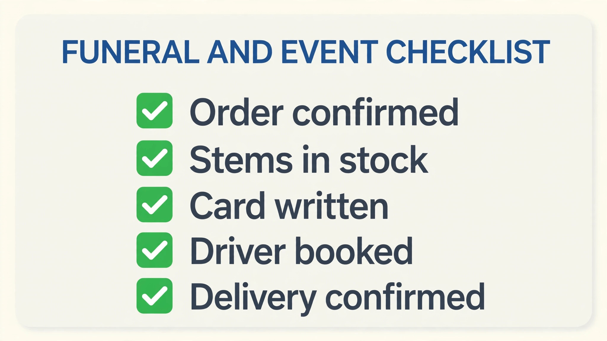 checklist image for Best Order Management Software for Florists (13 Tools)