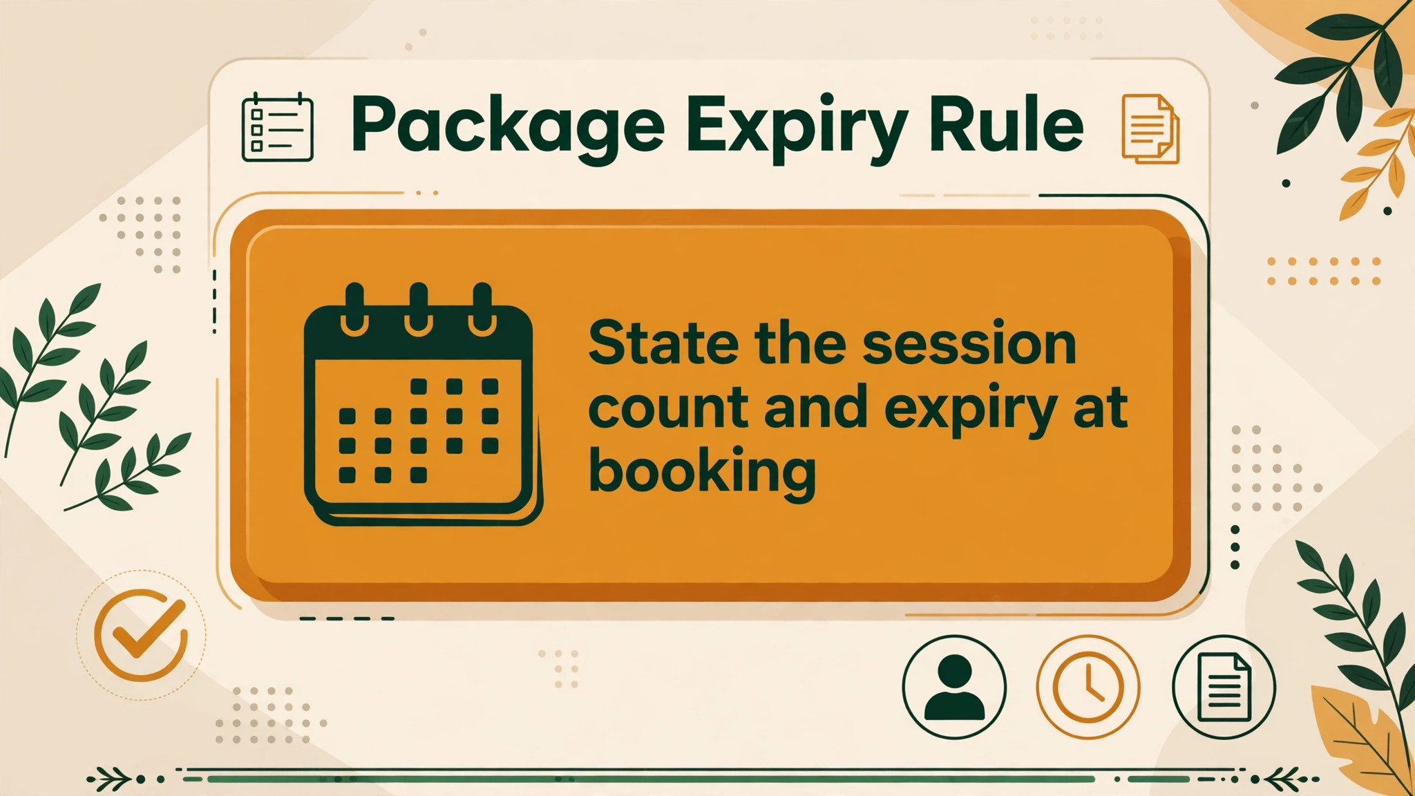 callout box with a package expiry rule