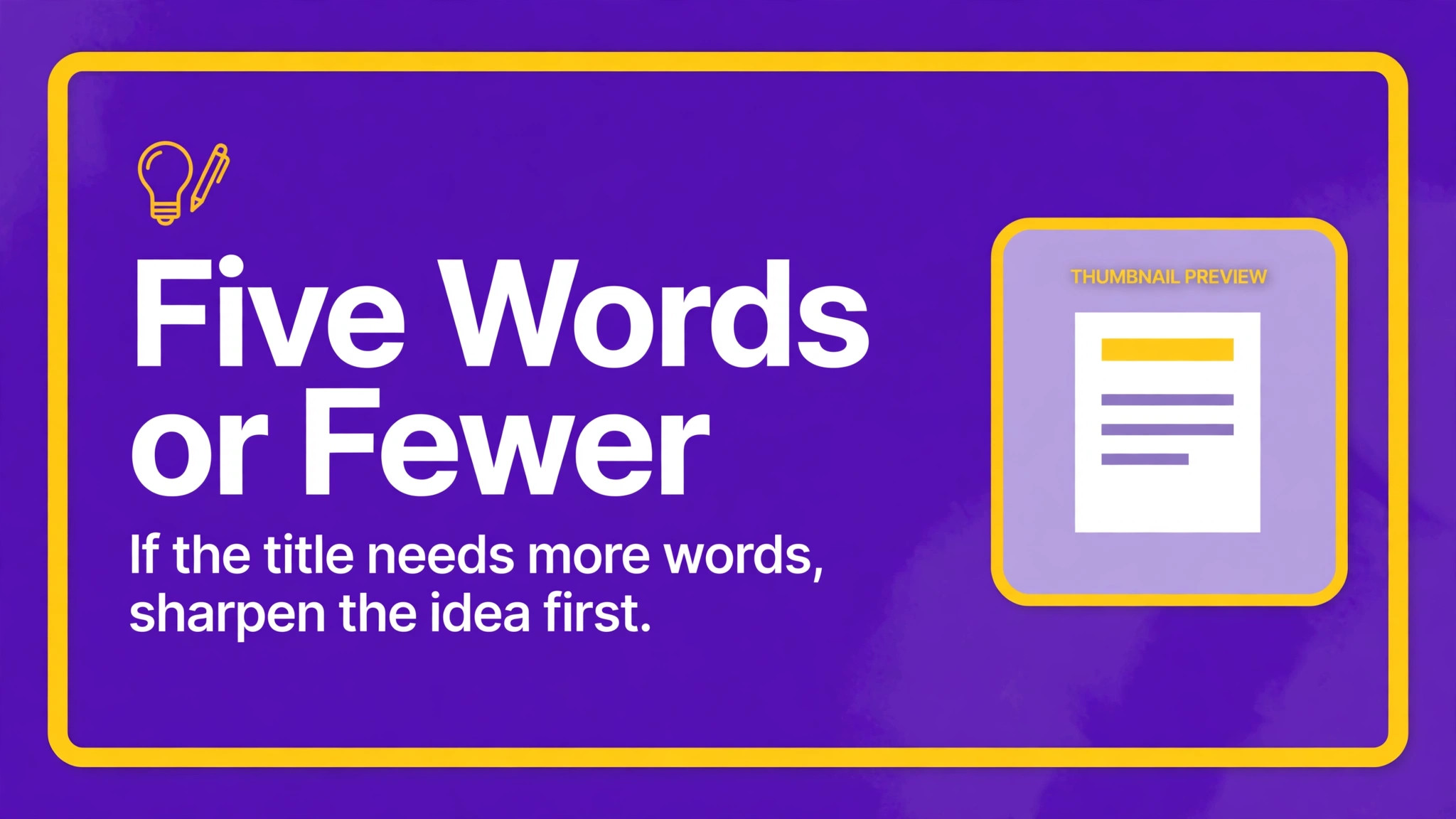 callout box with a five word title rule