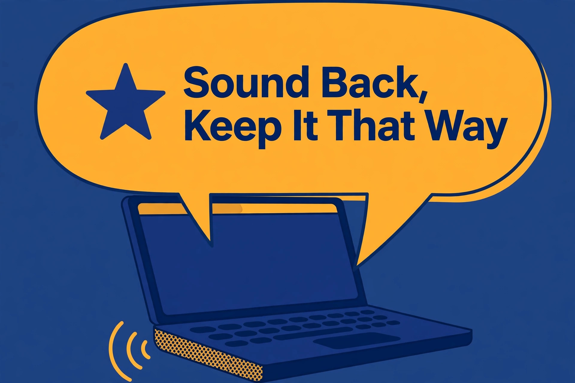 Windows laptop speakers visual tied to the The Takeaway Worth Keeping section of this guide