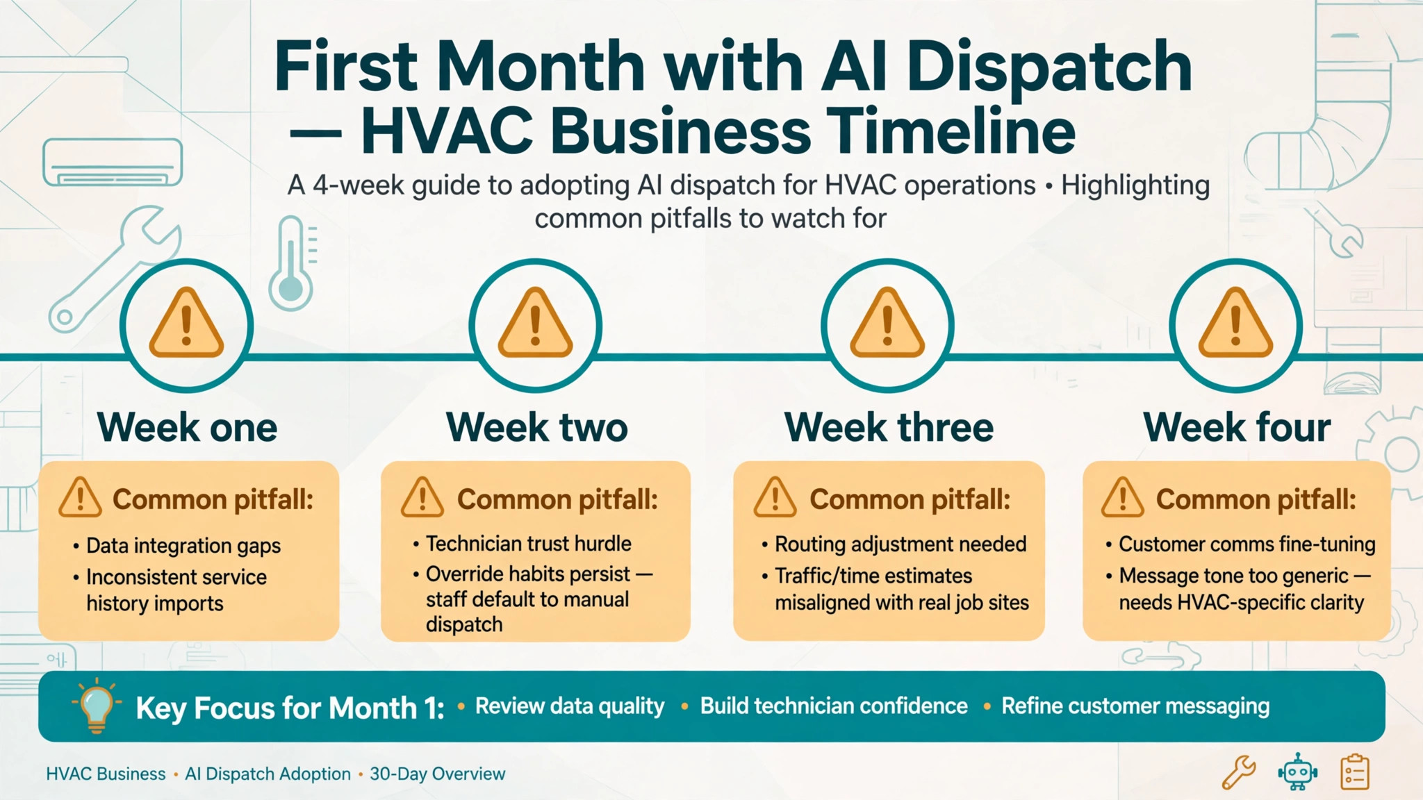 common mistakes visual for a HVAC business