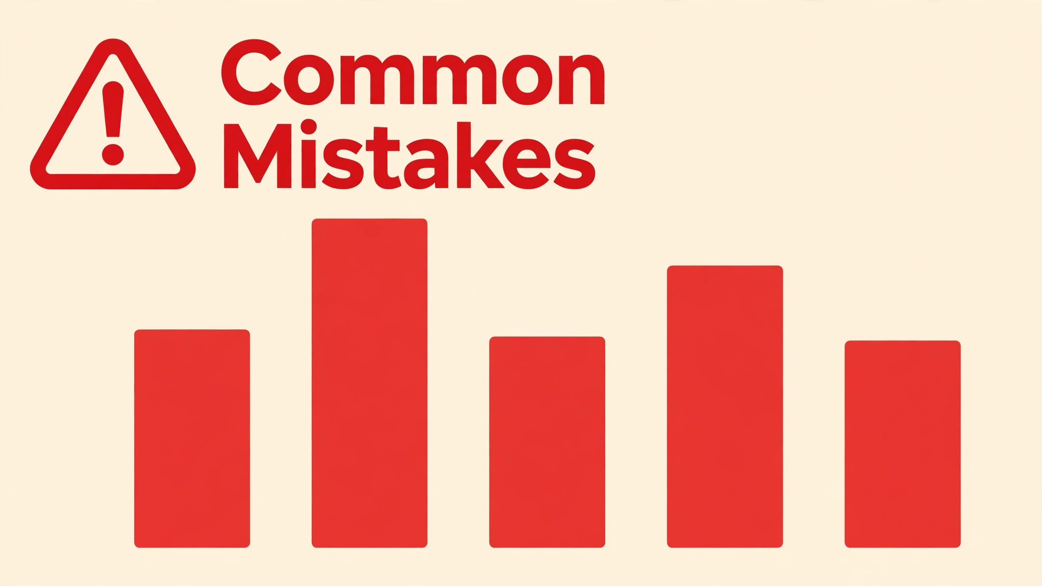 common mistakes visual for a swim school