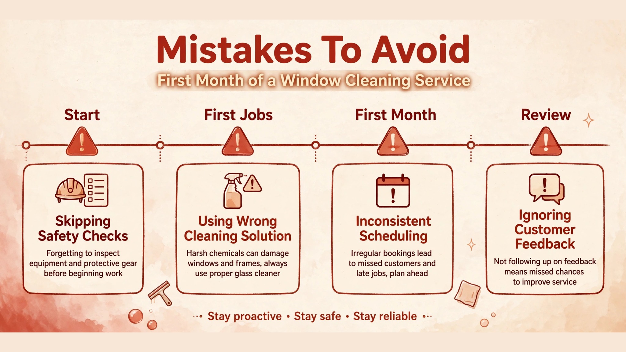 common mistakes visual for a window cleaning service