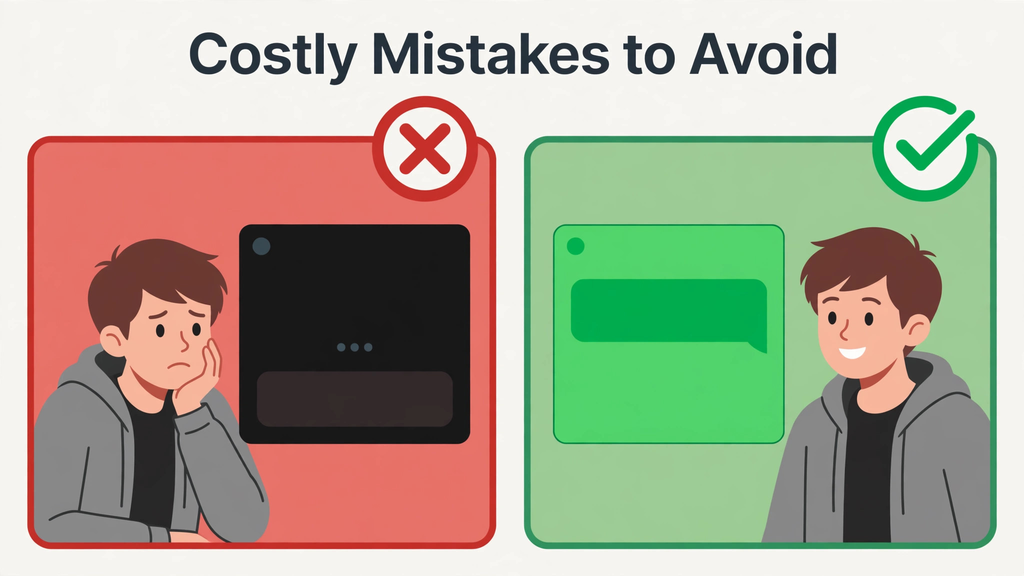 diagram visual: Costly Mistakes to Avoid
