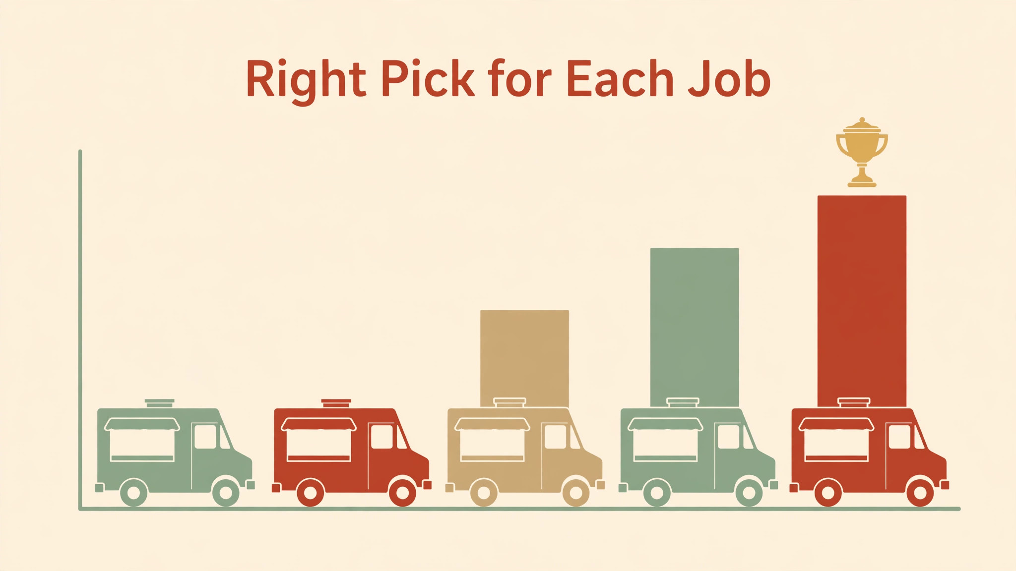 chart visual: The Right Pick for Each Job
