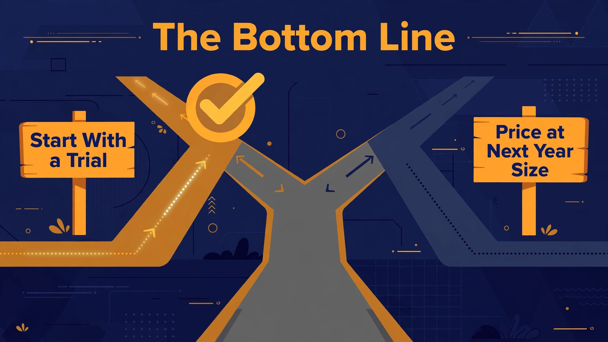 decision visual: The Bottom Line for a Small Business