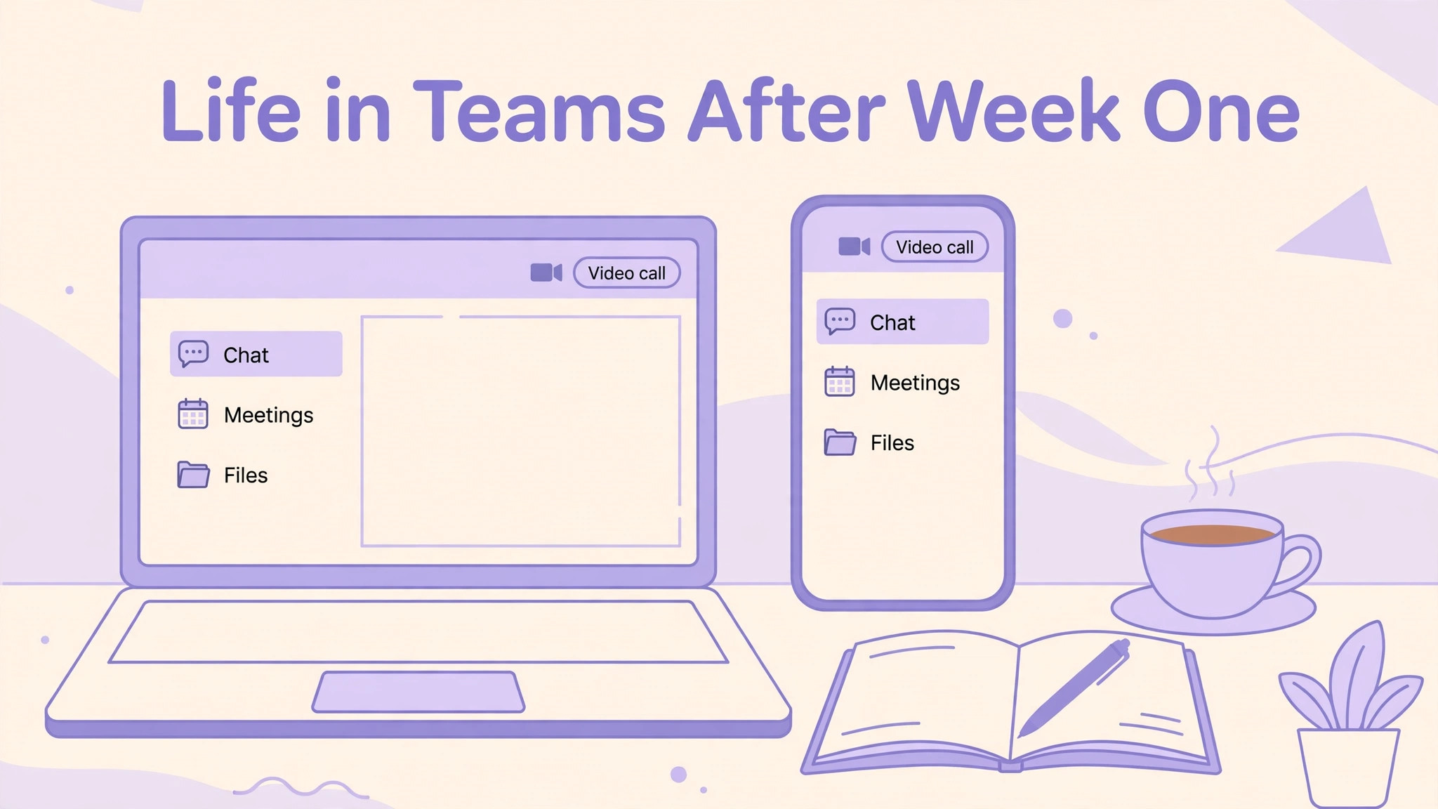 Microsoft Teams mockup visual for monthly pricing