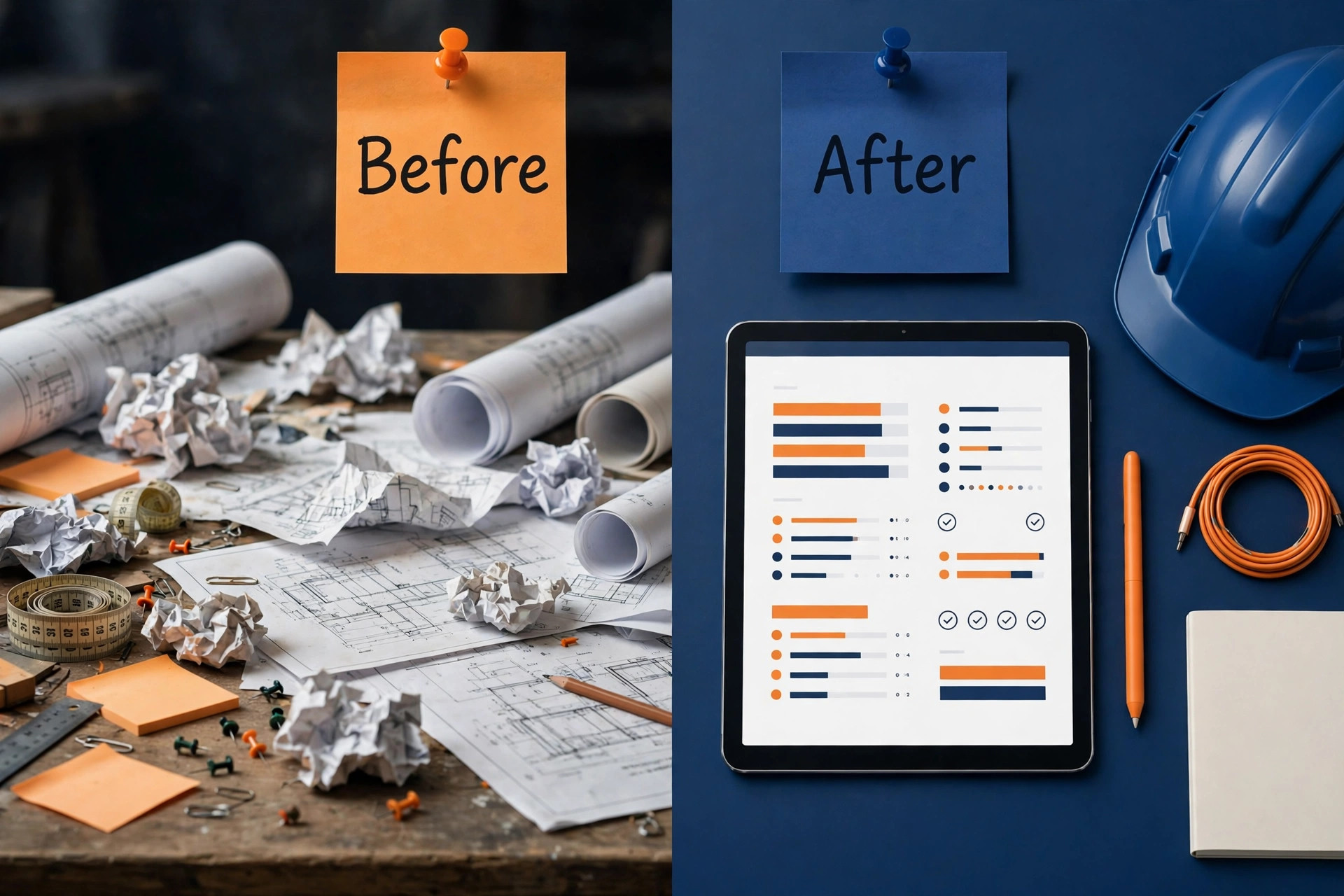 side-by-side visual for Best Project Management Software for Construction Teams.