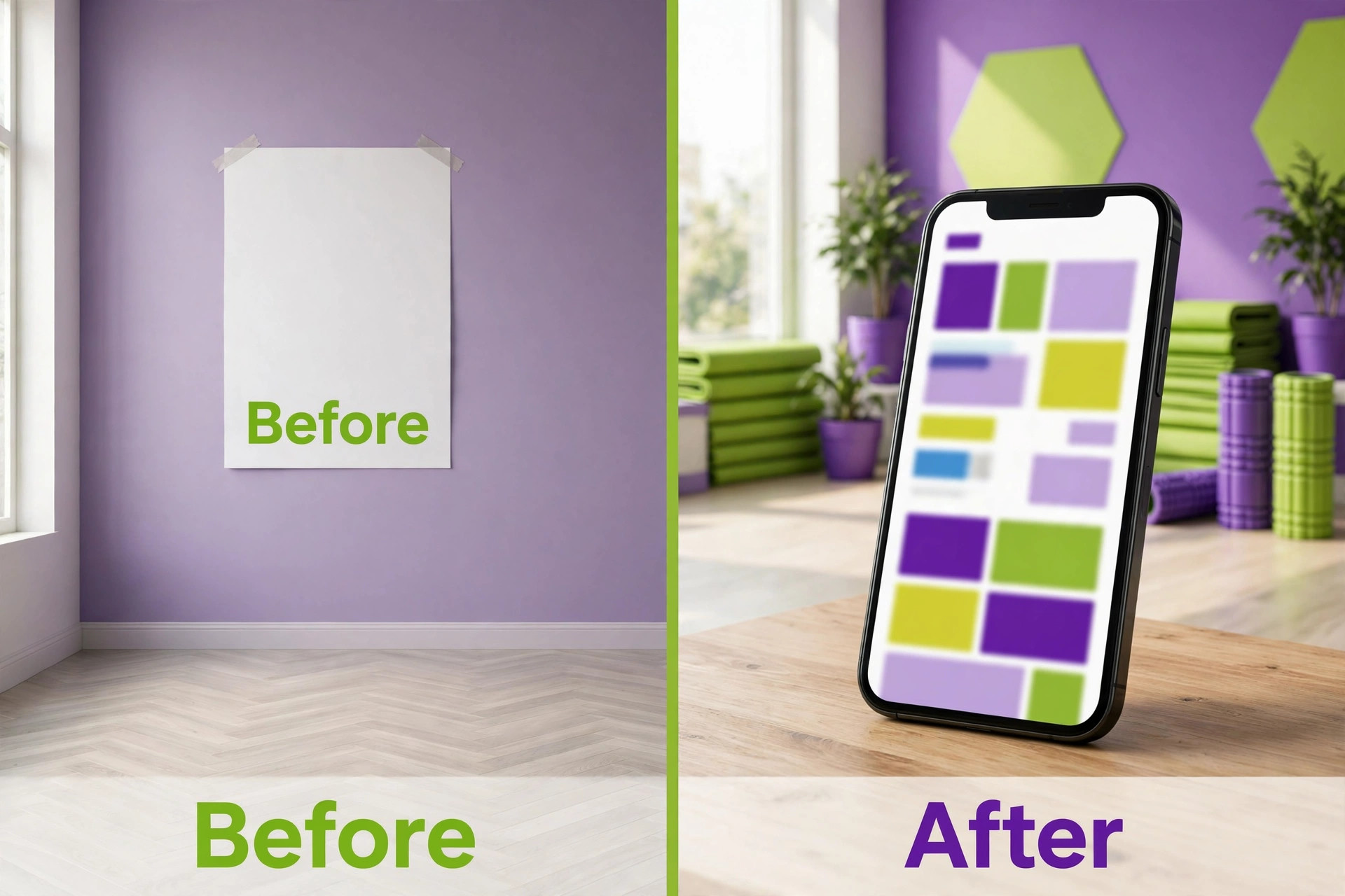 side-by-side visual for Best Website Builder for Fitness Studios.