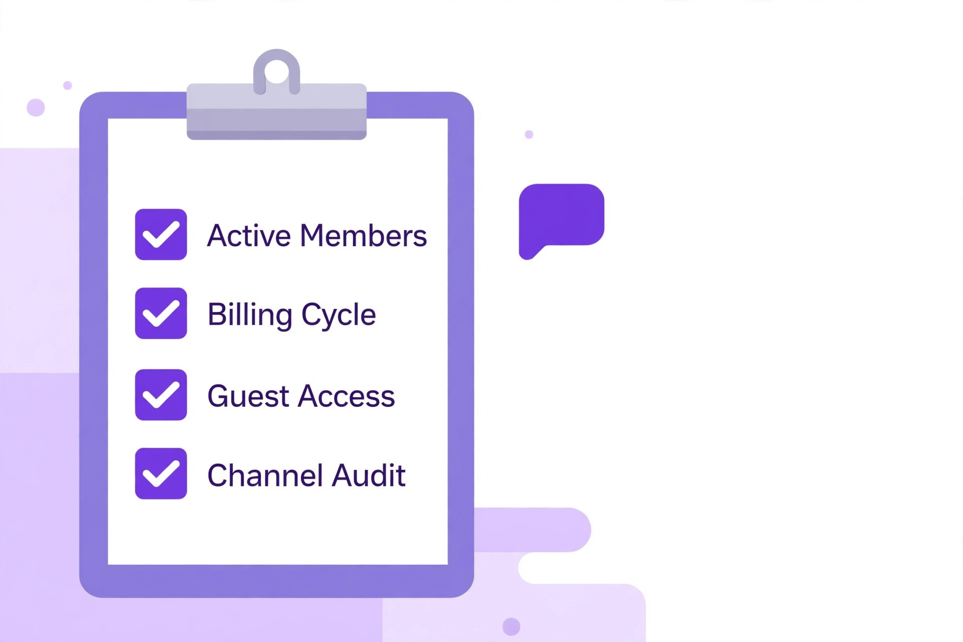 A quarterly checklist for Slack billing and members.