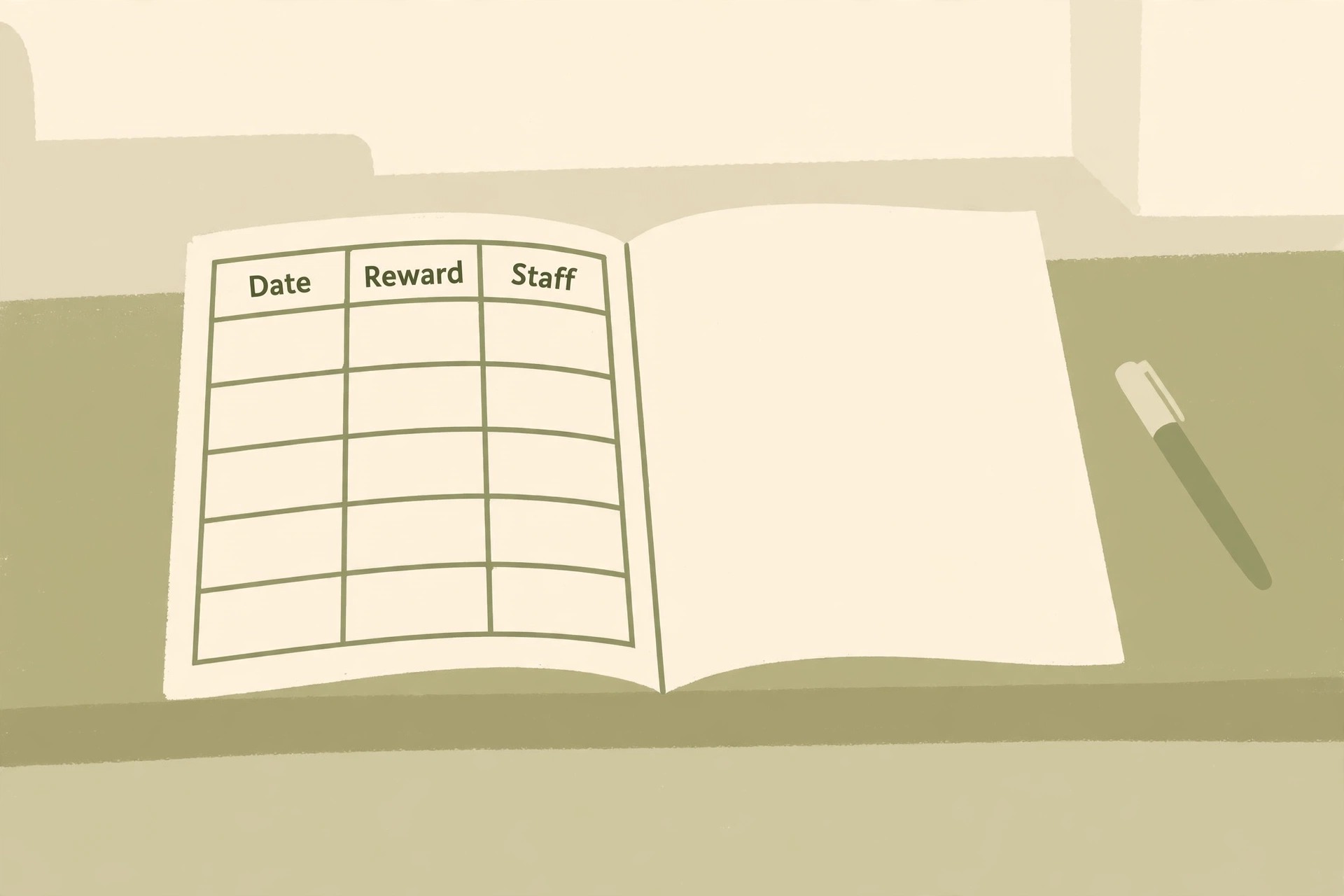 A screenshot of a loyalty redemption log.