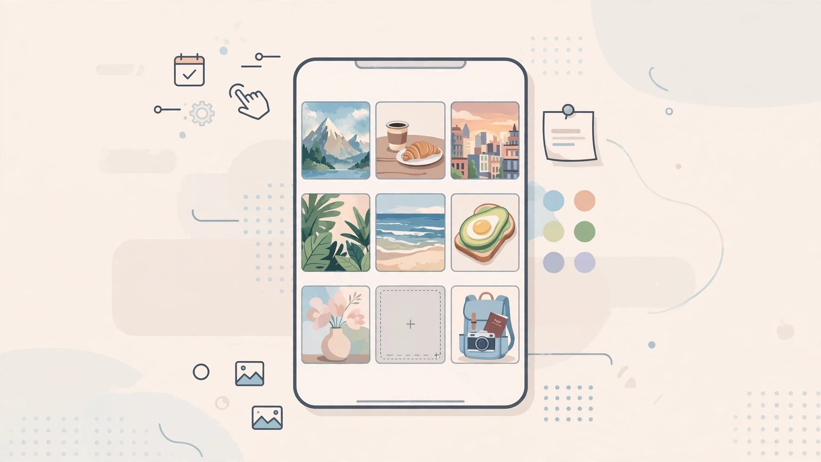 Visual feed planning in the best AI social media management tools