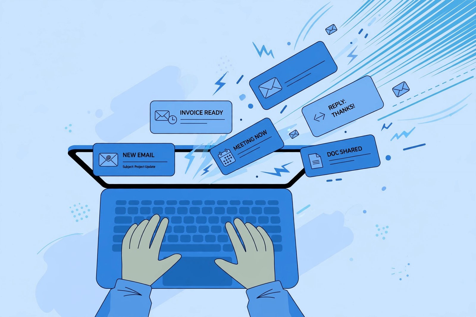 Superhuman-style keyboard-driven email processing