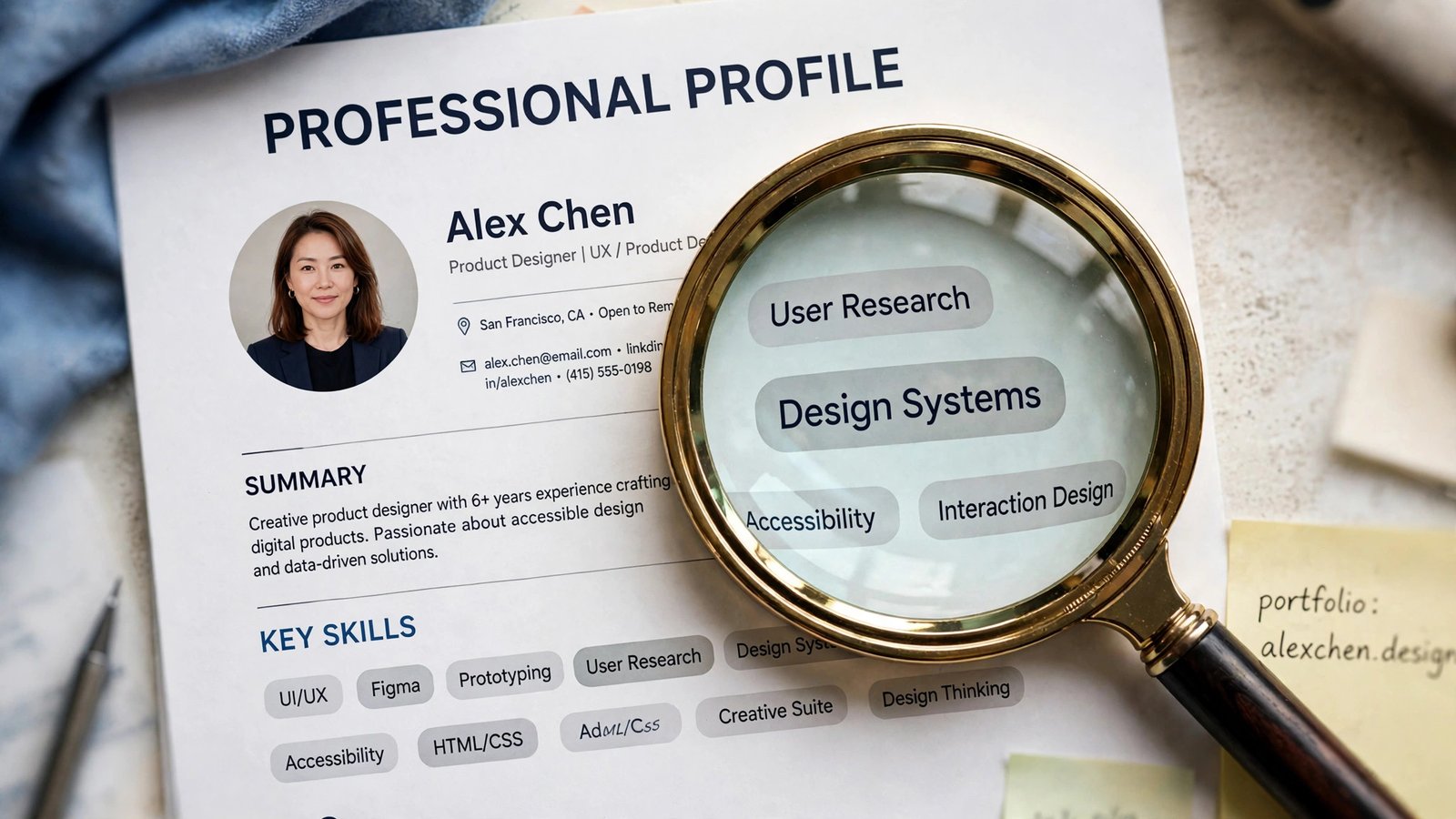 Keyword sweep to optimize LinkedIn profile with AI for recruiter search