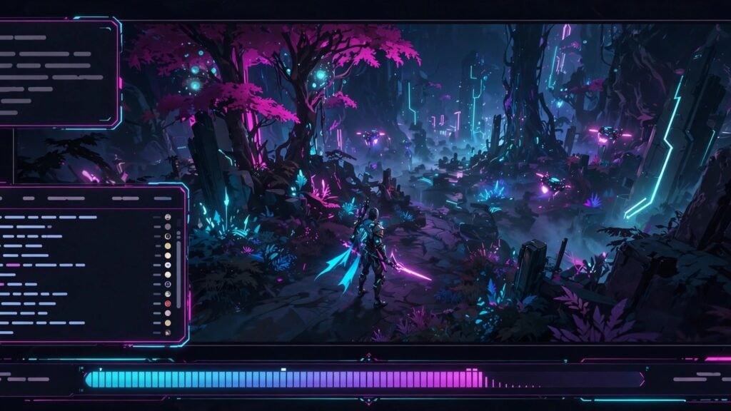Clean live stream overlay with alerts chat box and subscriber goal