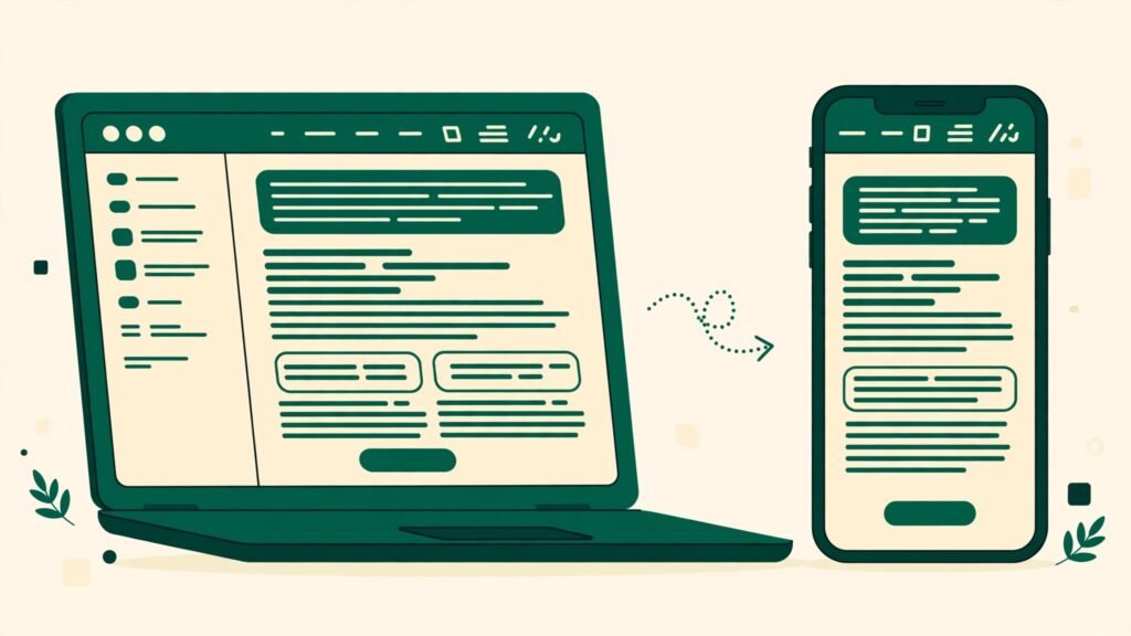 Designing a newsletter with mobile preview in Mailchimp
