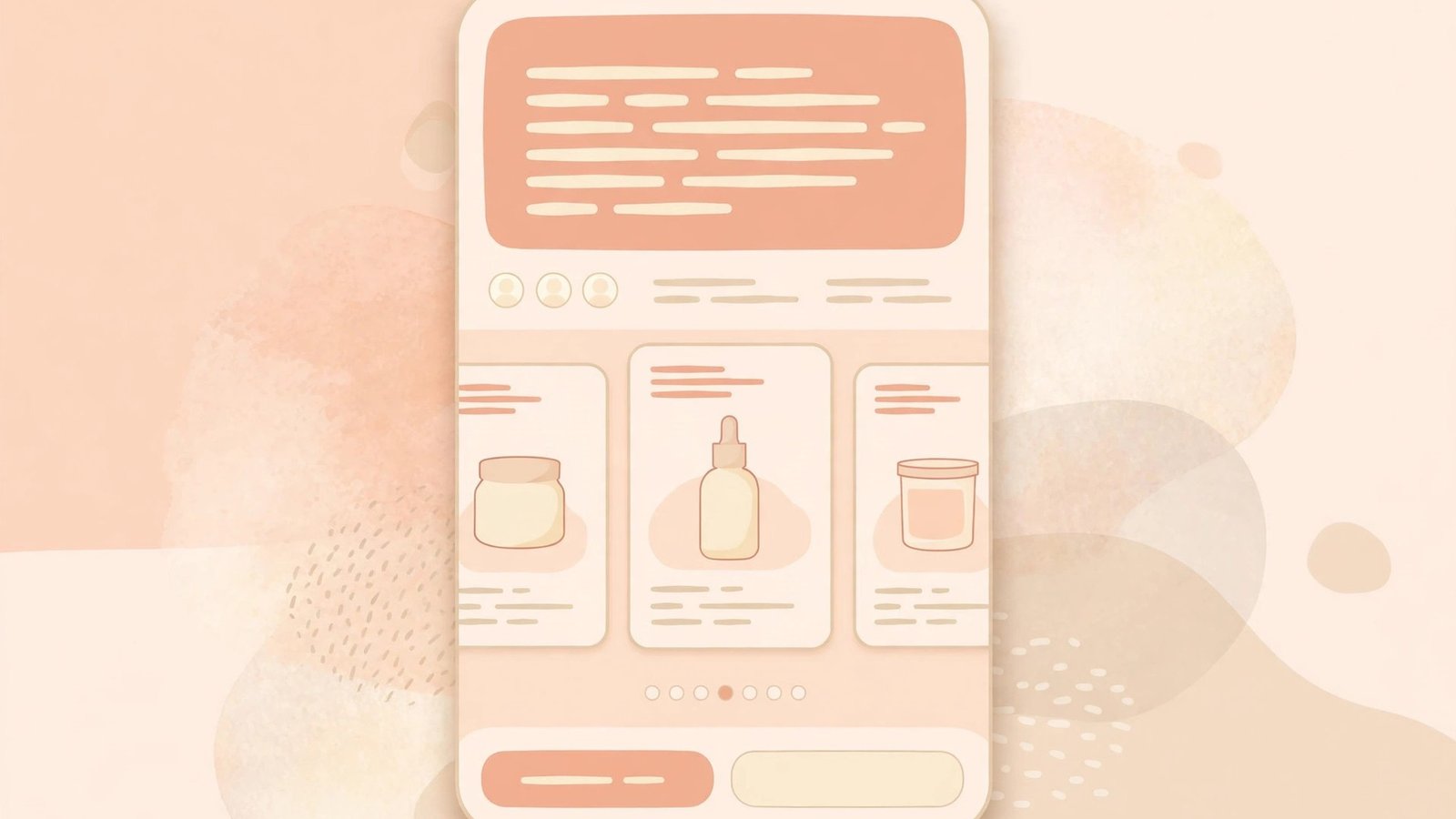 Phone screen showing a carousel post design with bold headings